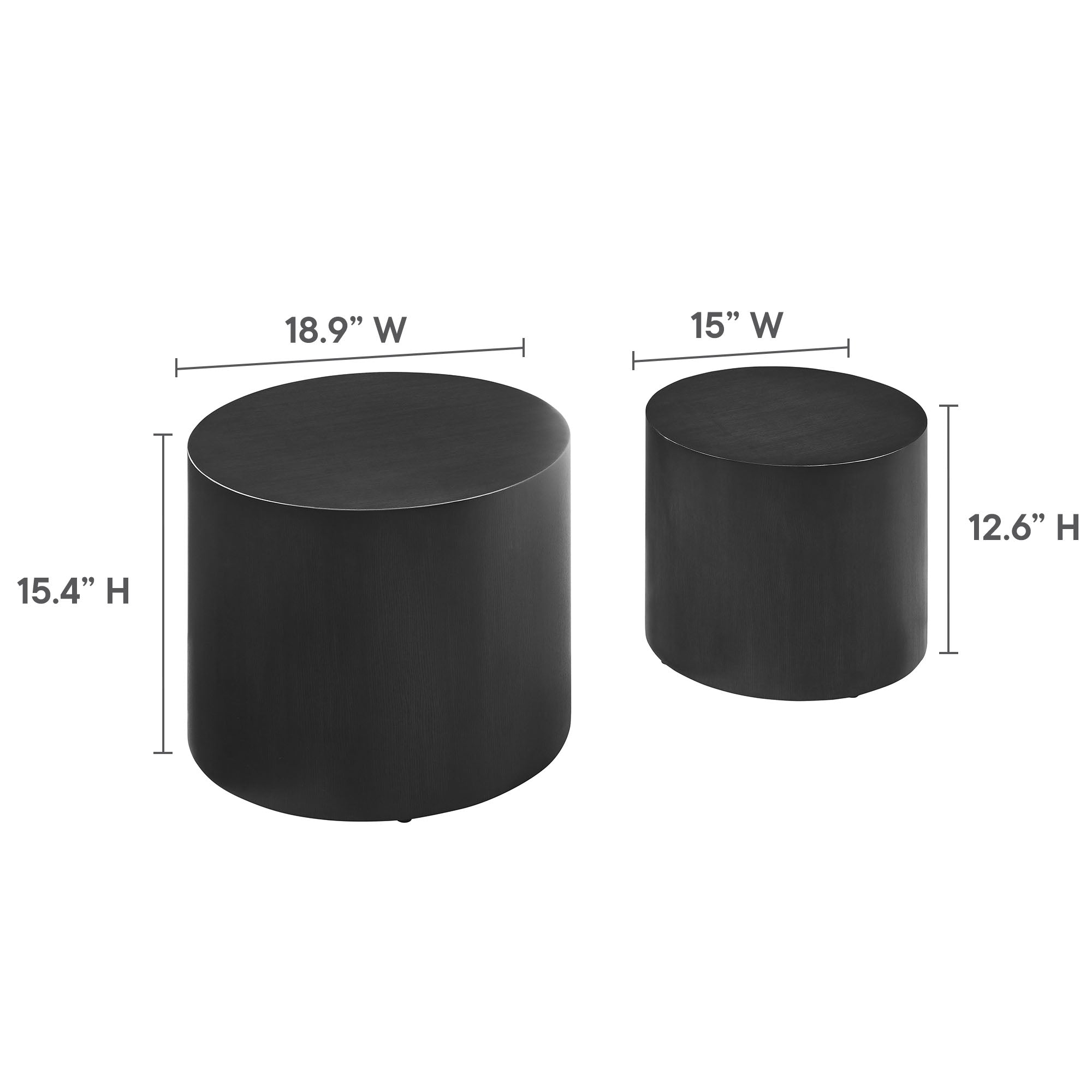 Amani Round Nesting Coffee Tables Set of 2 by Modway - Best Buy Furniture