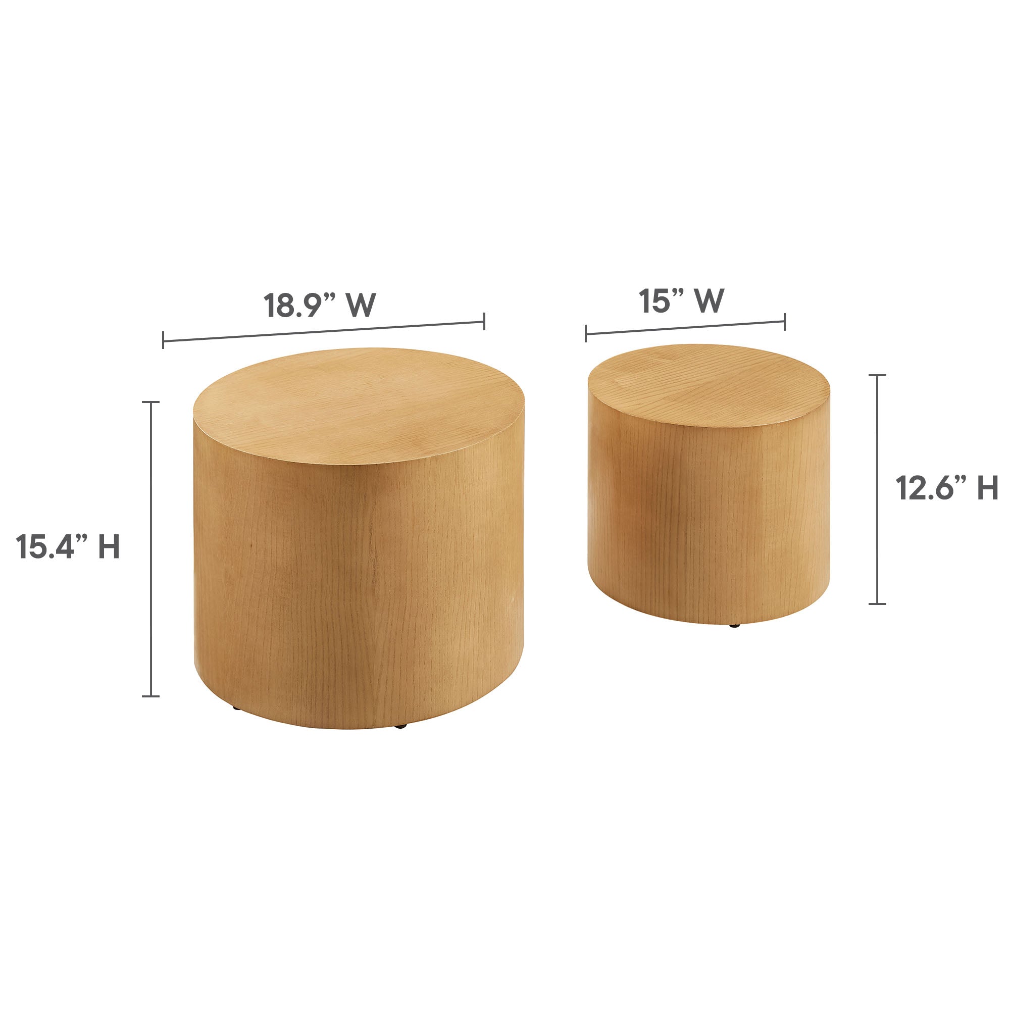 Amani Round Nesting Coffee Tables Set of 2 by Modway - Best Buy Furniture