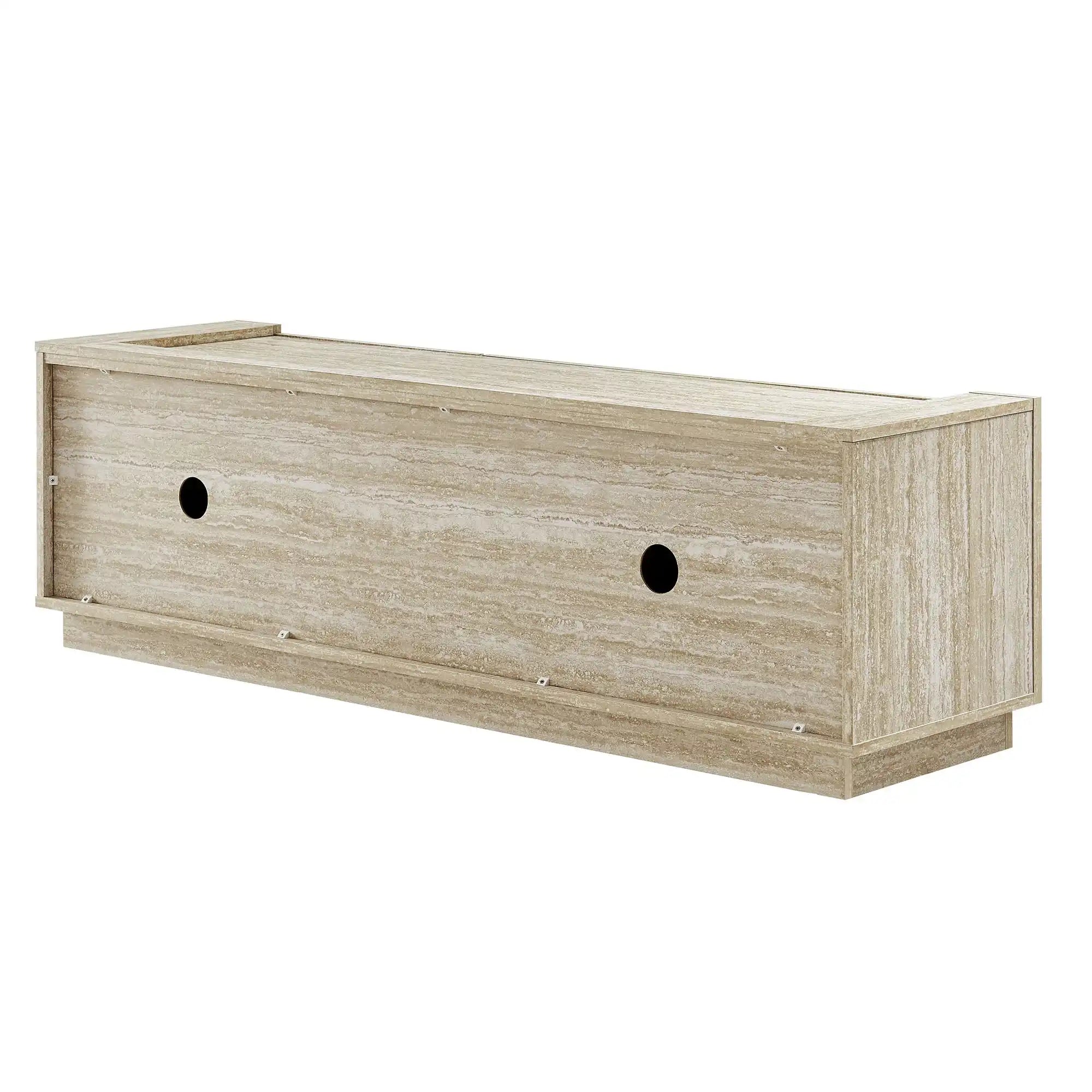 Hollis 59" Travertine TV Stand - Best Buy Furniture