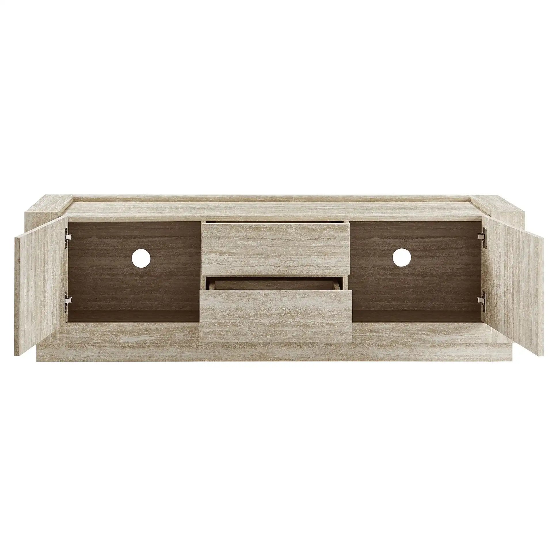 Hollis 59" Travertine TV Stand - Best Buy Furniture