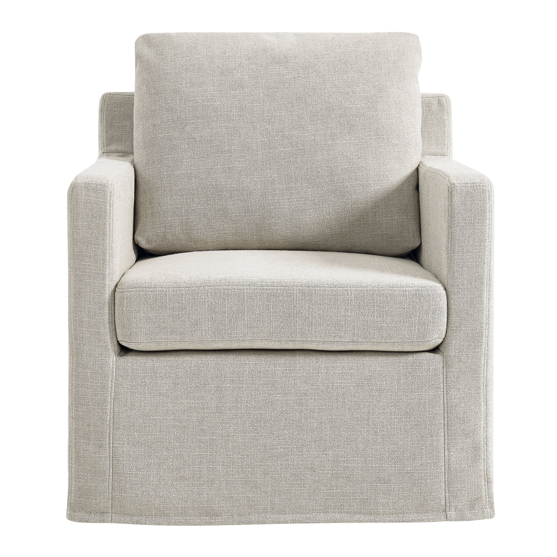 Serene Fabric Slipcovered Swivel Armchair by Modway - Best Buy Furniture