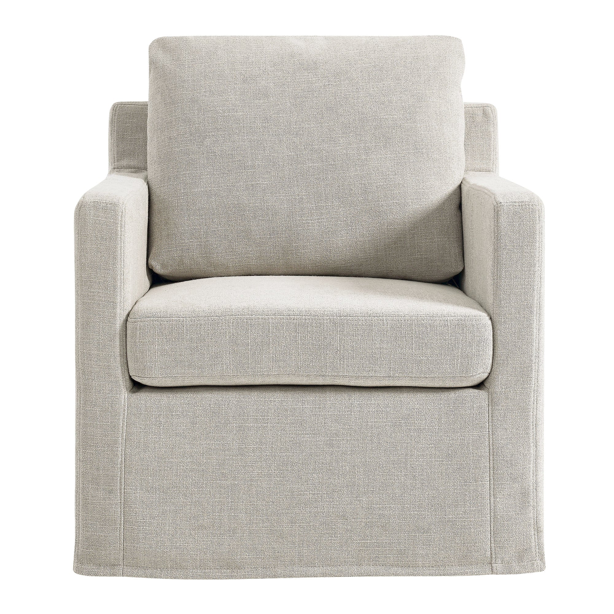 Serene Fabric Slipcovered Swivel Armchair by Modway - Best Buy Furniture