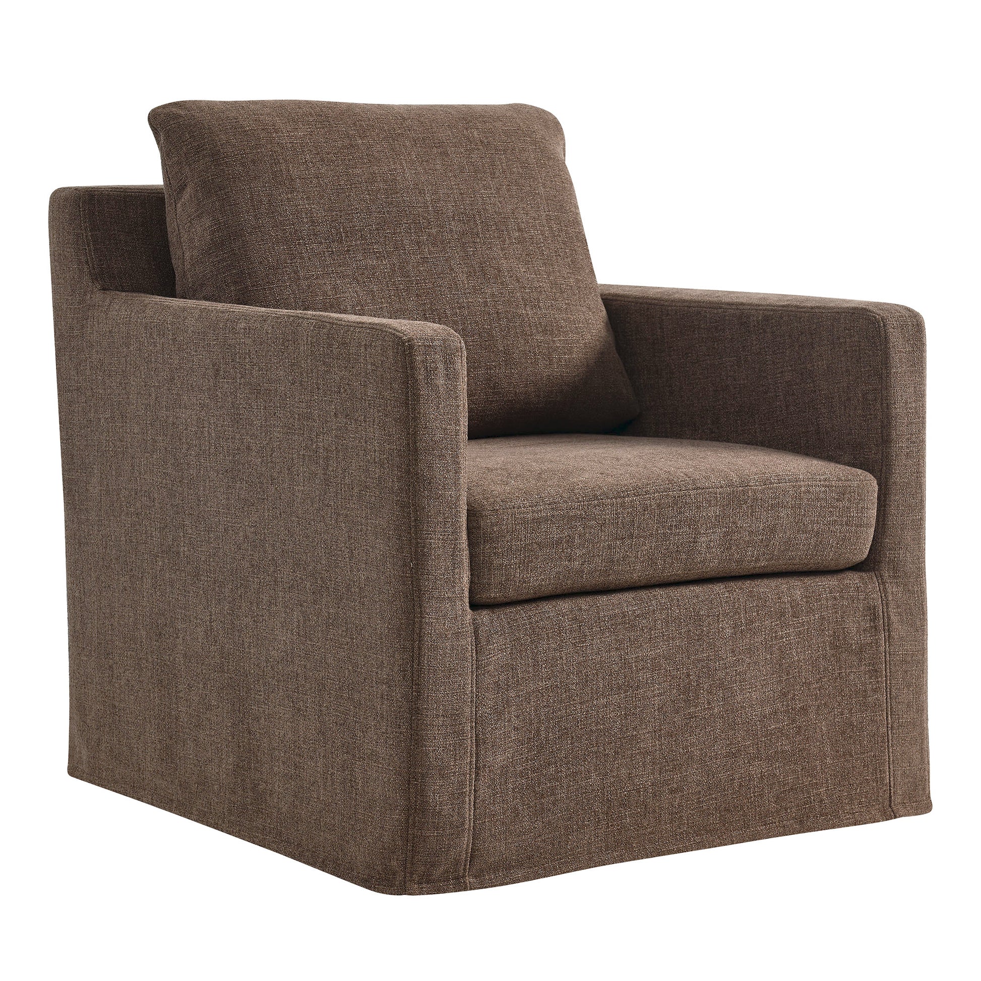 Serene Fabric Slipcovered Swivel Armchair by Modway - Best Buy Furniture