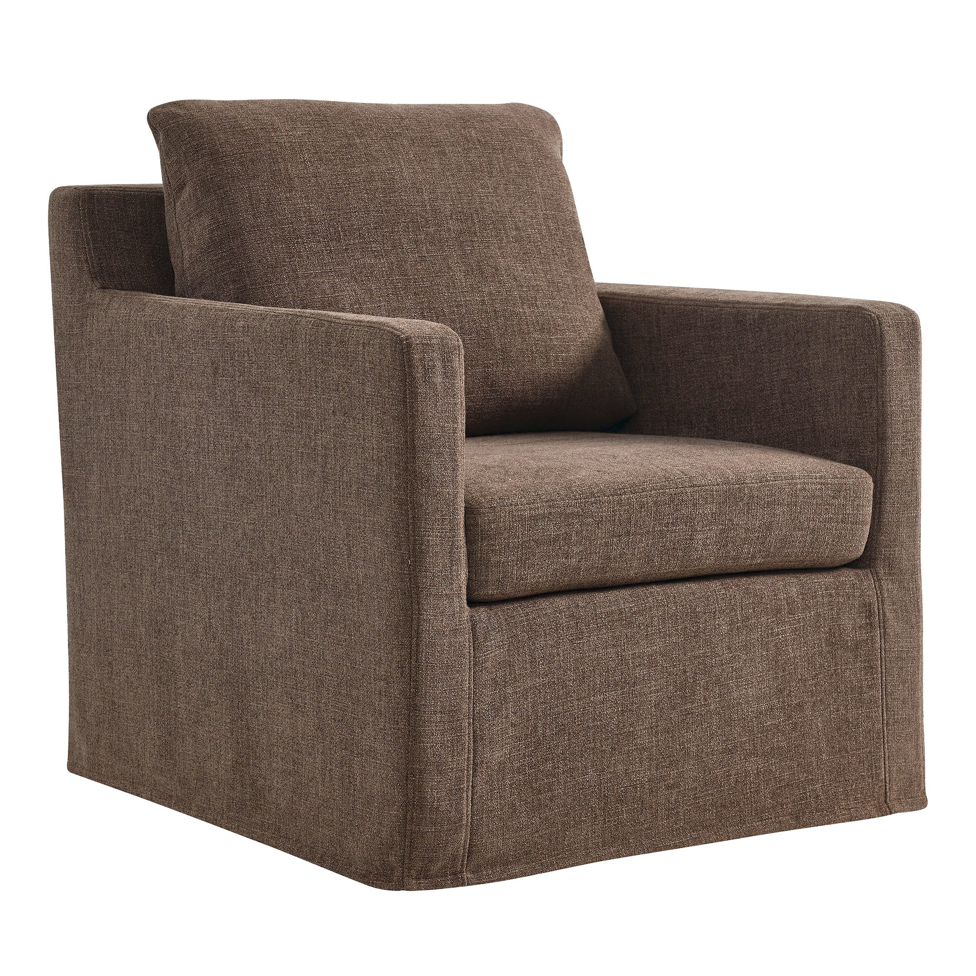 Serene Fabric Slipcovered Swivel Armchair by Modway - Best Buy Furniture