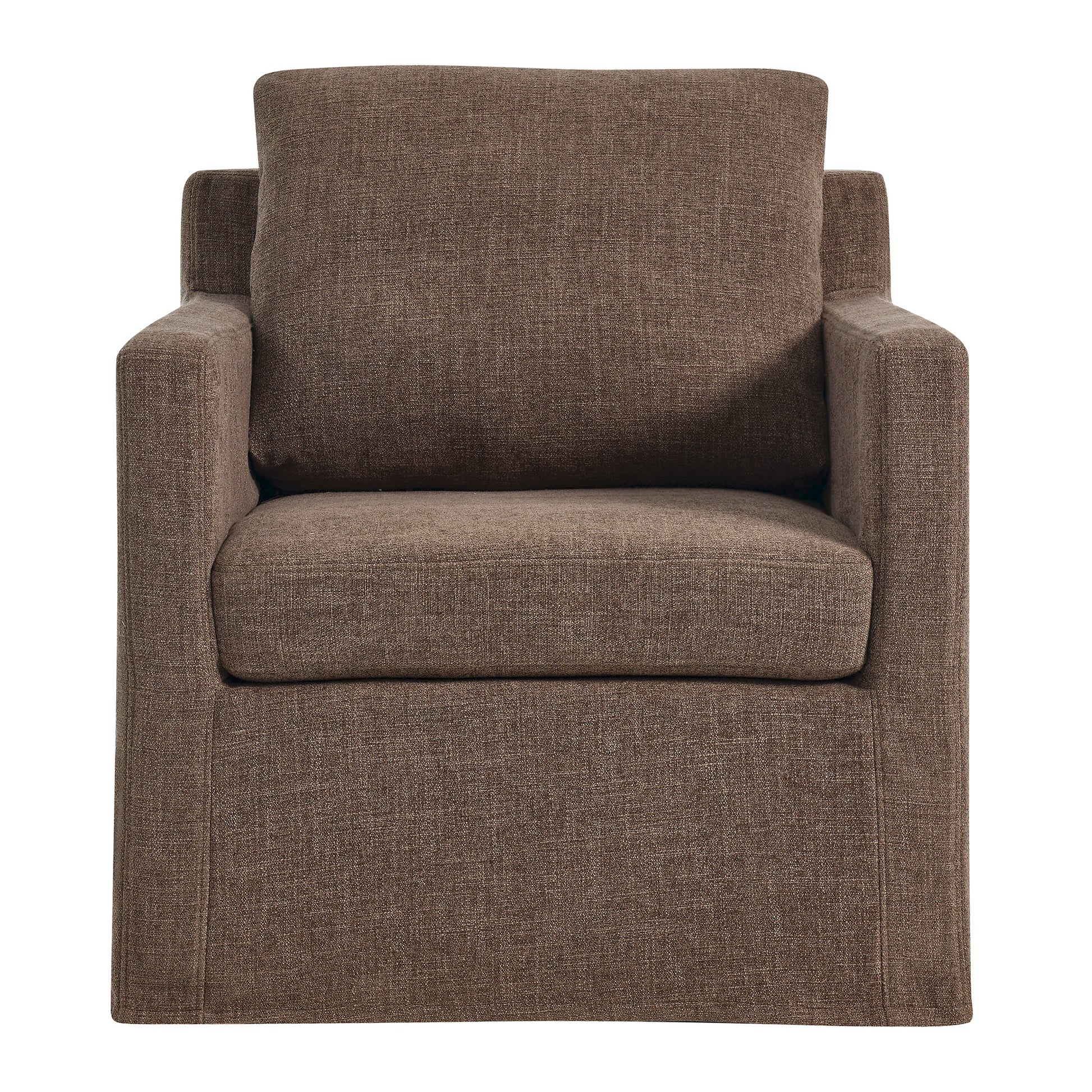 Serene Fabric Slipcovered Swivel Armchair by Modway - Best Buy Furniture