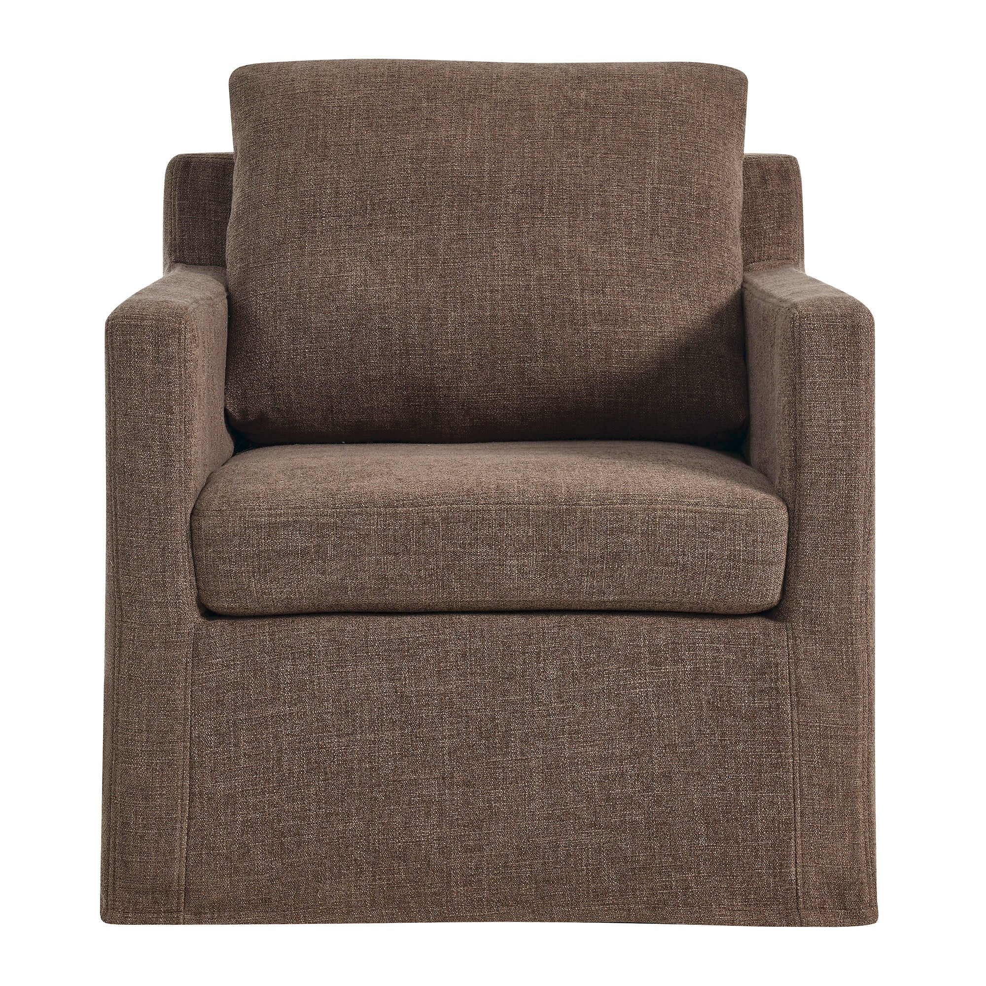Serene Fabric Slipcovered Swivel Armchair by Modway - Best Buy Furniture