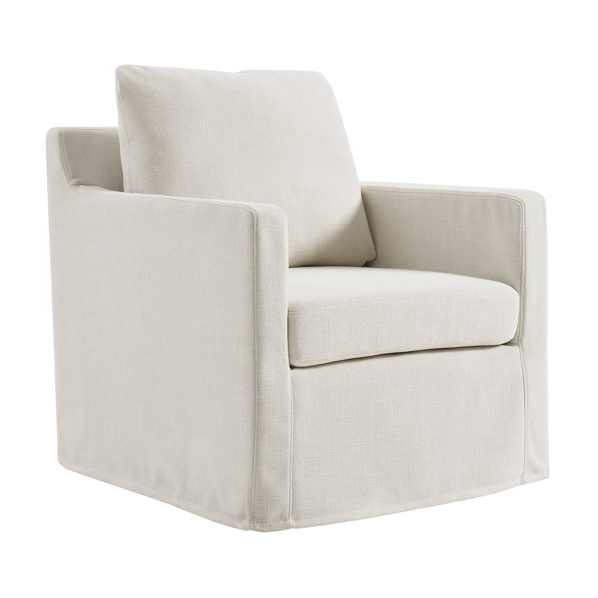 Serene Fabric Slipcovered Swivel Armchair by Modway - Best Buy Furniture