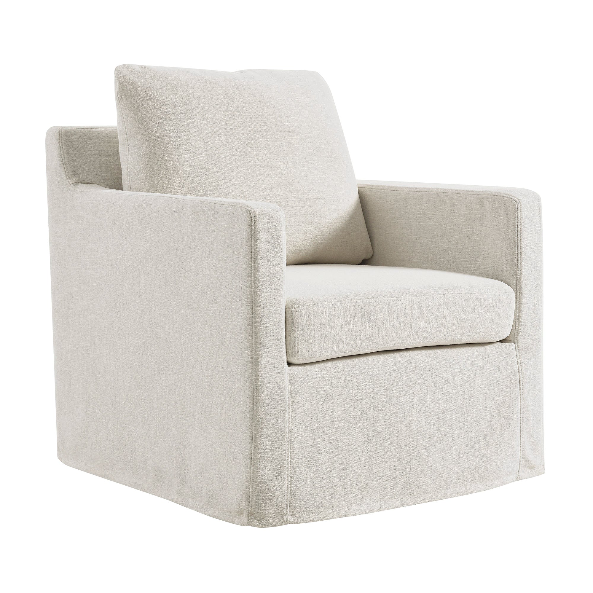 Serene Fabric Slipcovered Swivel Armchair by Modway - Best Buy Furniture
