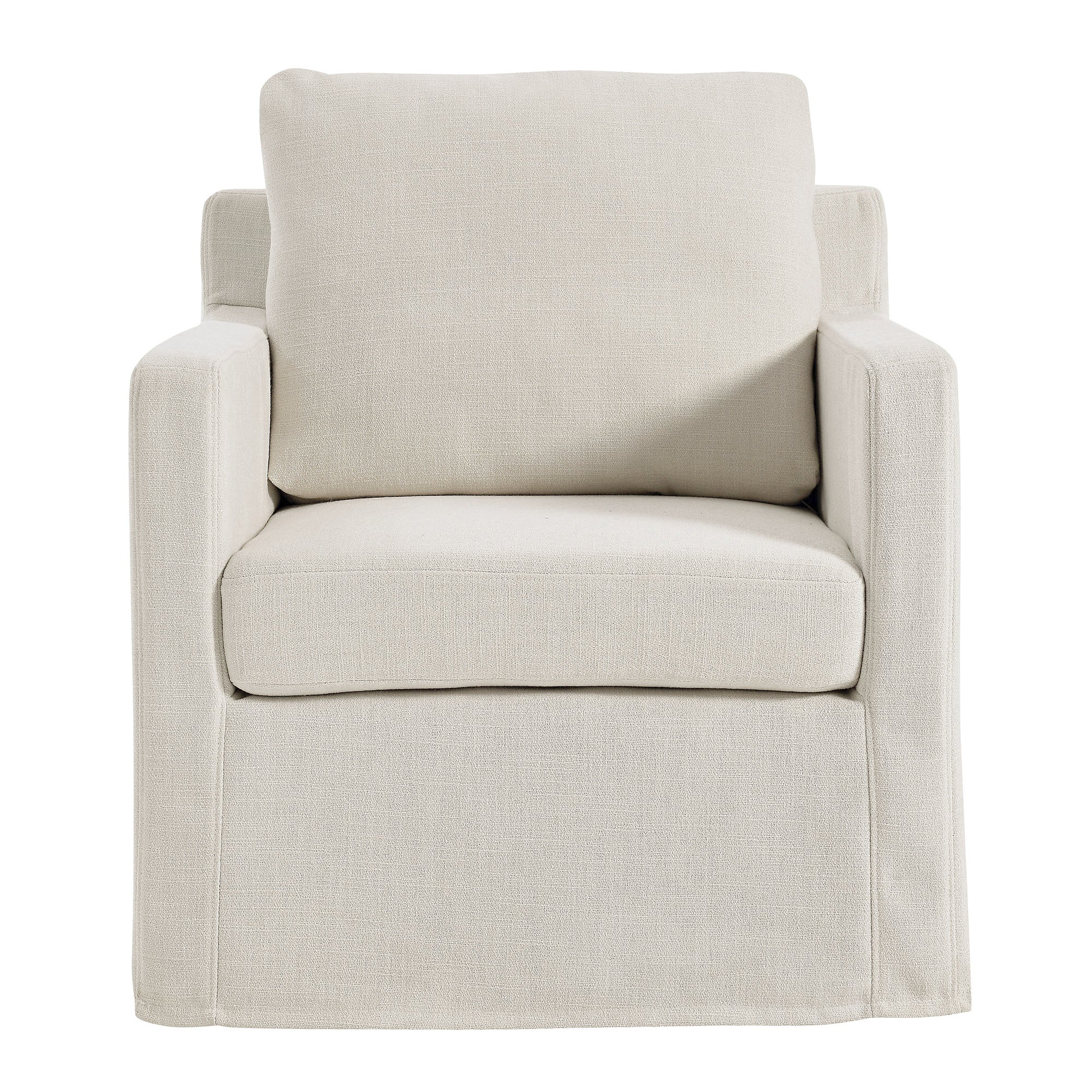 Serene Fabric Slipcovered Swivel Armchair by Modway - Best Buy Furniture