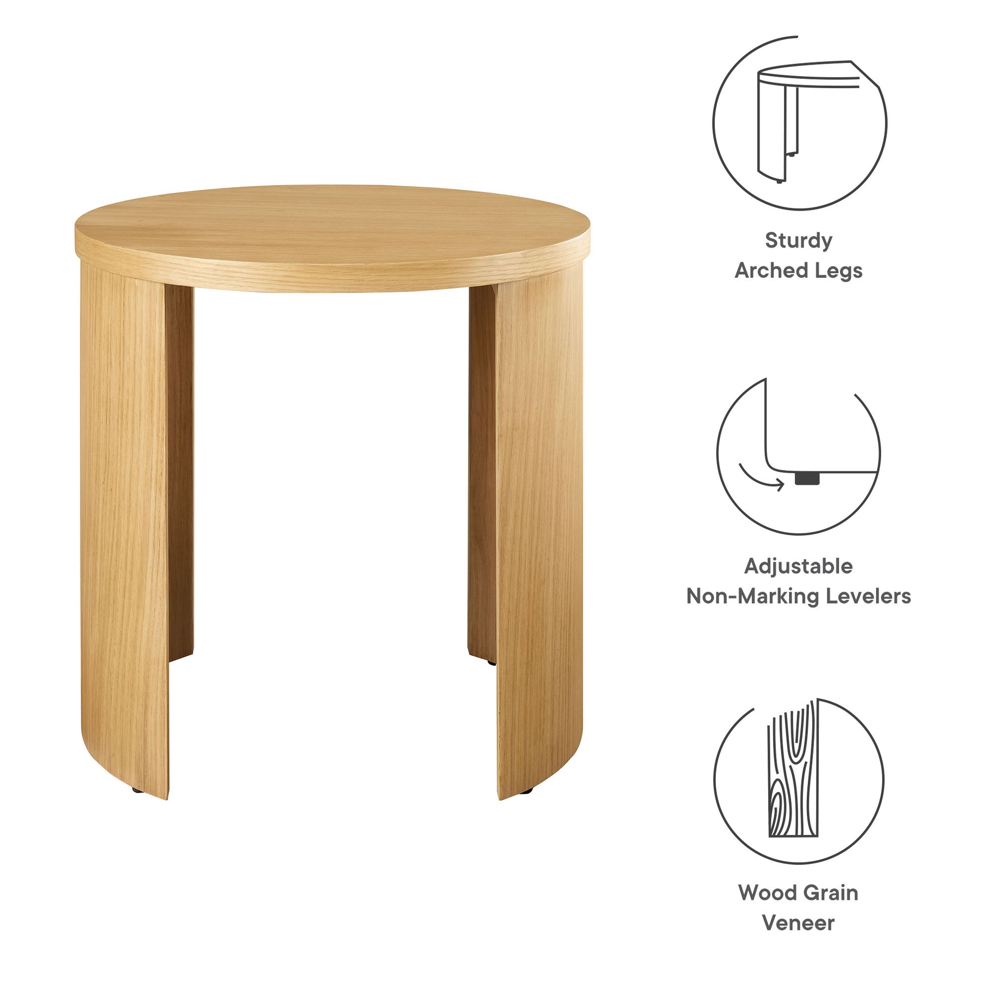 Aspect Round Wood End Table by Modway - Best Buy Furniture