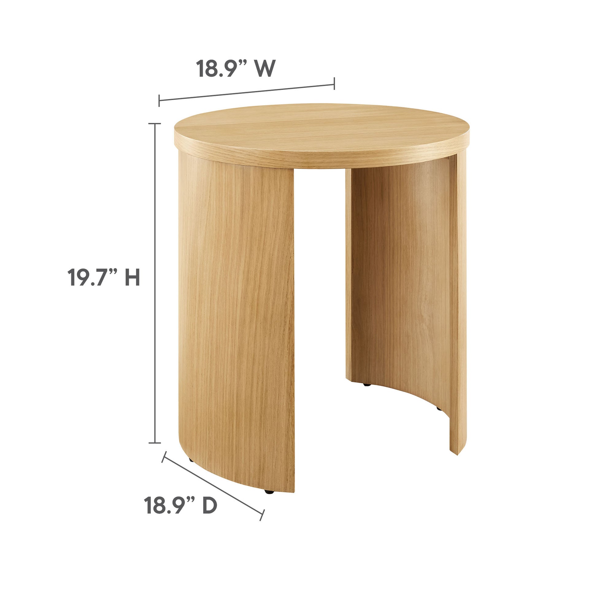 Aspect Round Wood End Table by Modway - Best Buy Furniture