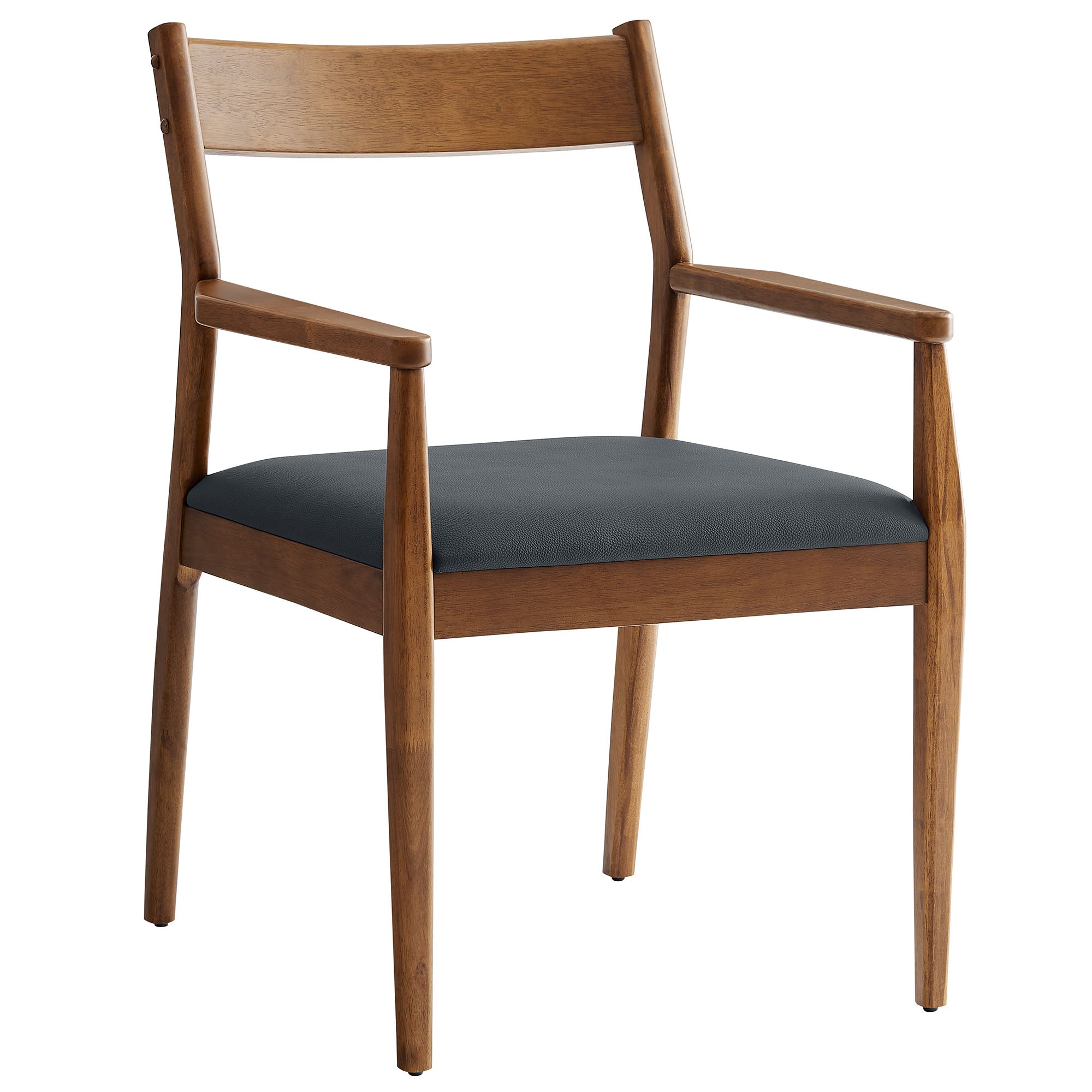 Solara Vegan Leather Wood Dining Armchairs Set of 2 by Modway - Best Buy Furniture