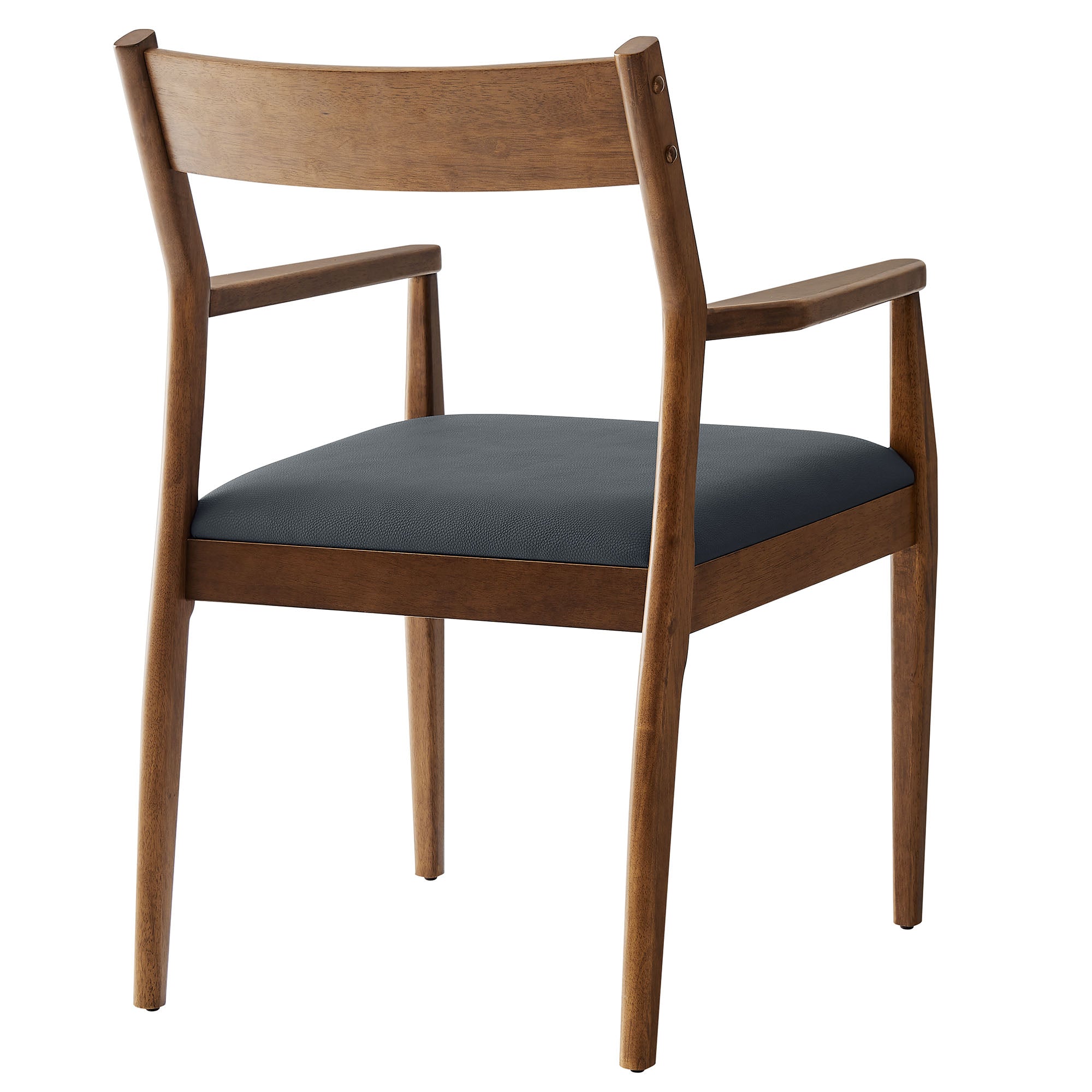 Solara Vegan Leather Wood Dining Armchairs Set of 2 by Modway - Best Buy Furniture
