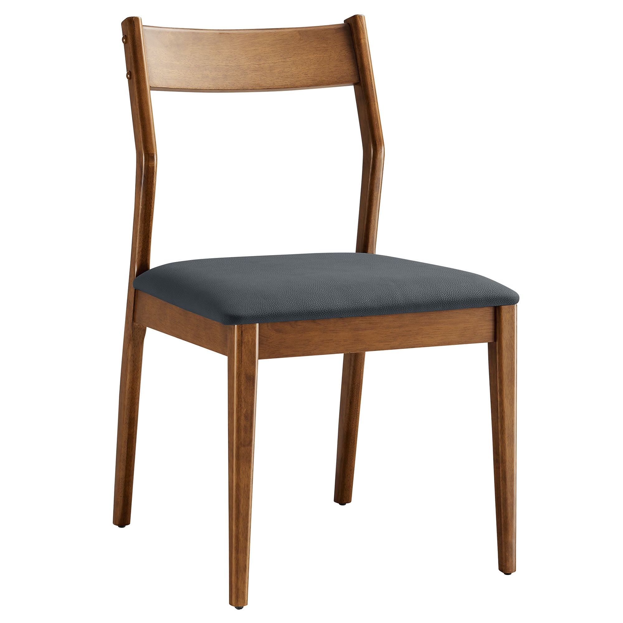 Solara Vegan Leather Wood Dining Side Chairs Set of 2 by Modway - Best Buy Furniture