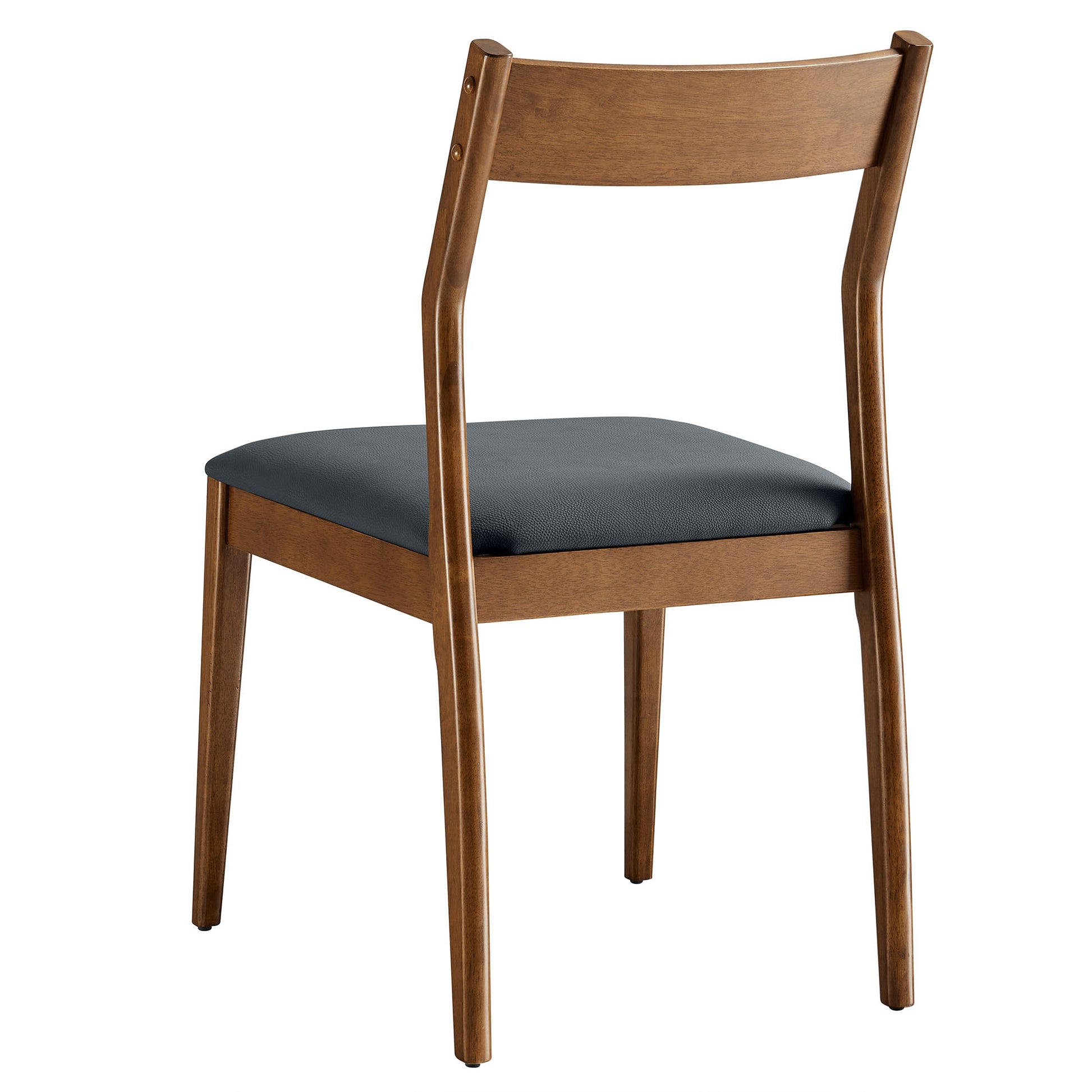 Solara Vegan Leather Wood Dining Side Chairs Set of 2 by Modway - Best Buy Furniture