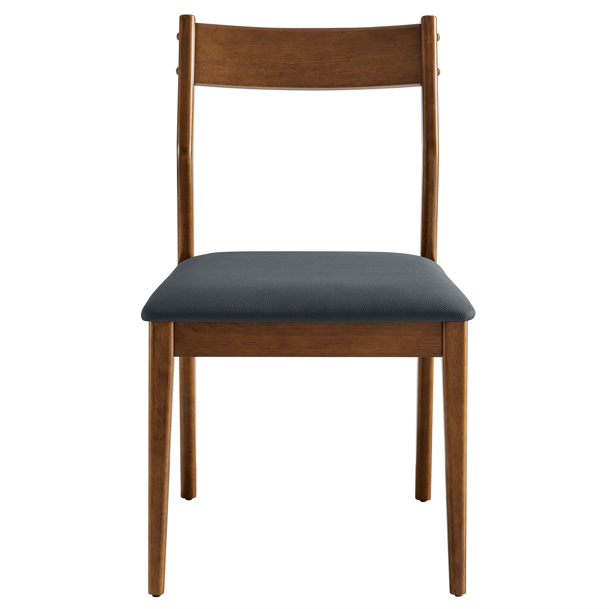 Solara Vegan Leather Wood Dining Side Chairs Set of 2 by Modway - Best Buy Furniture