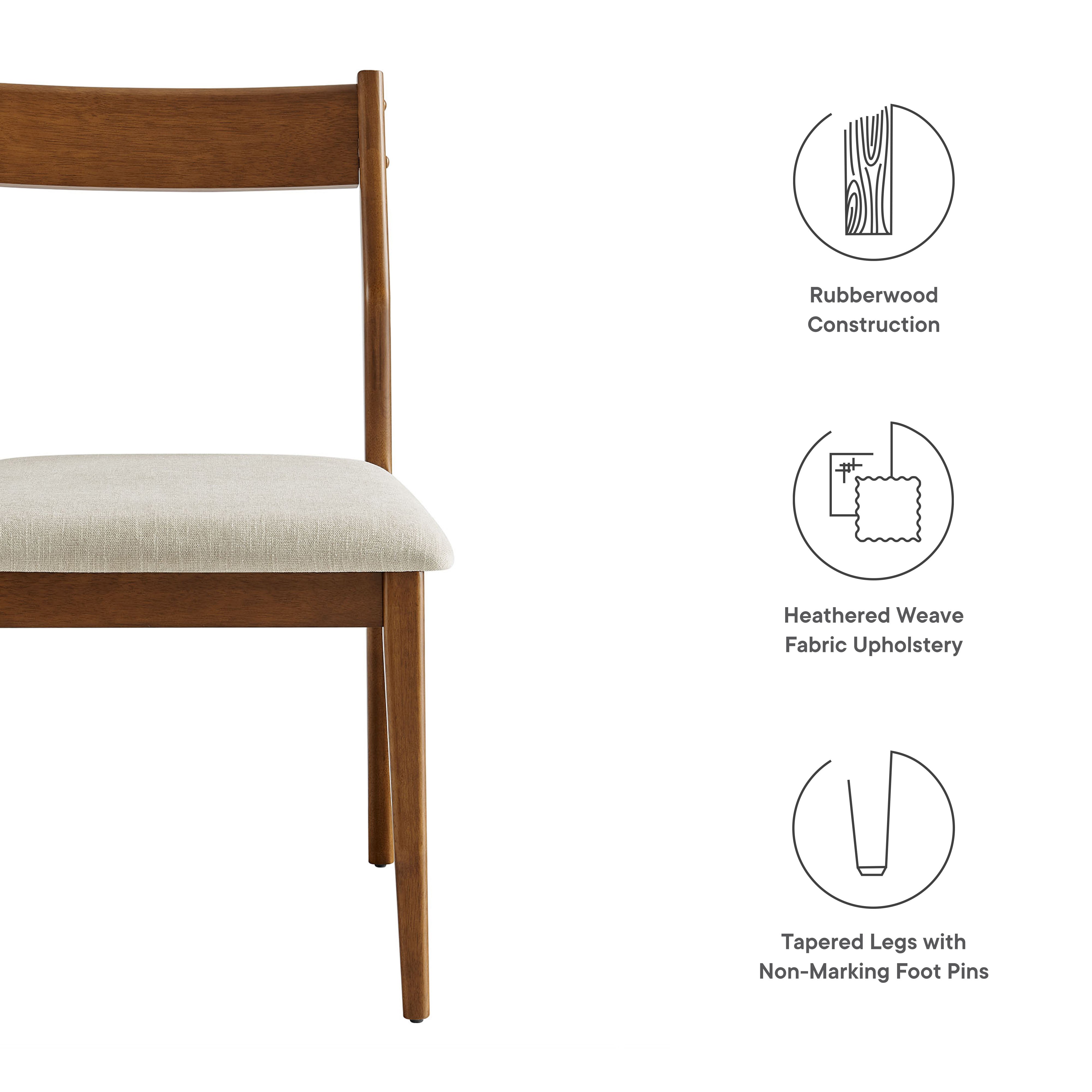 Solara Fabric Wood Dining Side Chairs Set of 2 by Modway - Best Buy Furniture