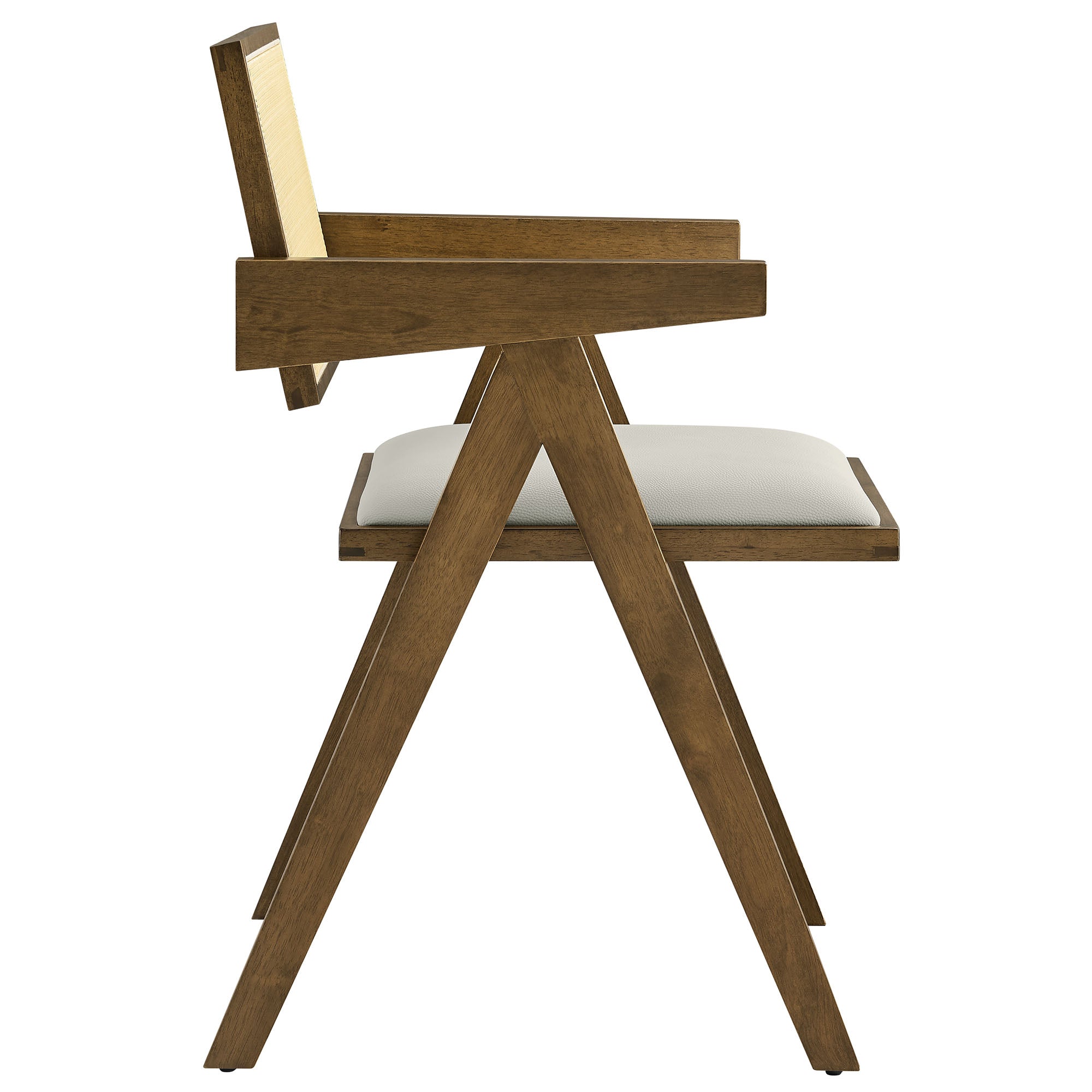 Thera Vegan Leather Cane Dining Armchairs Set of 2 by Modway - Best Buy Furniture