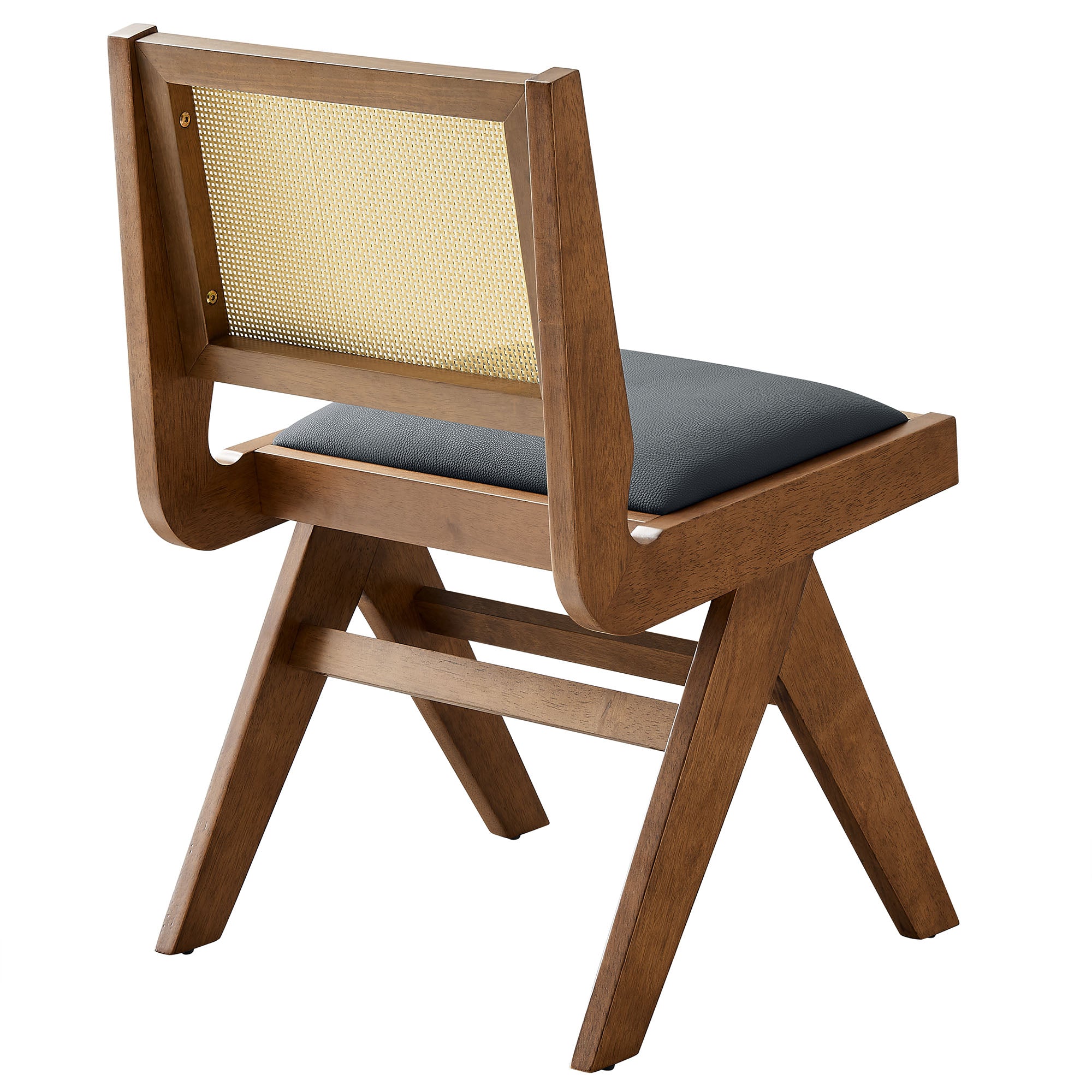 Thera Vegan Leather and Cane Dining Side Chairs Set of 2 by Modway - Best Buy Furniture