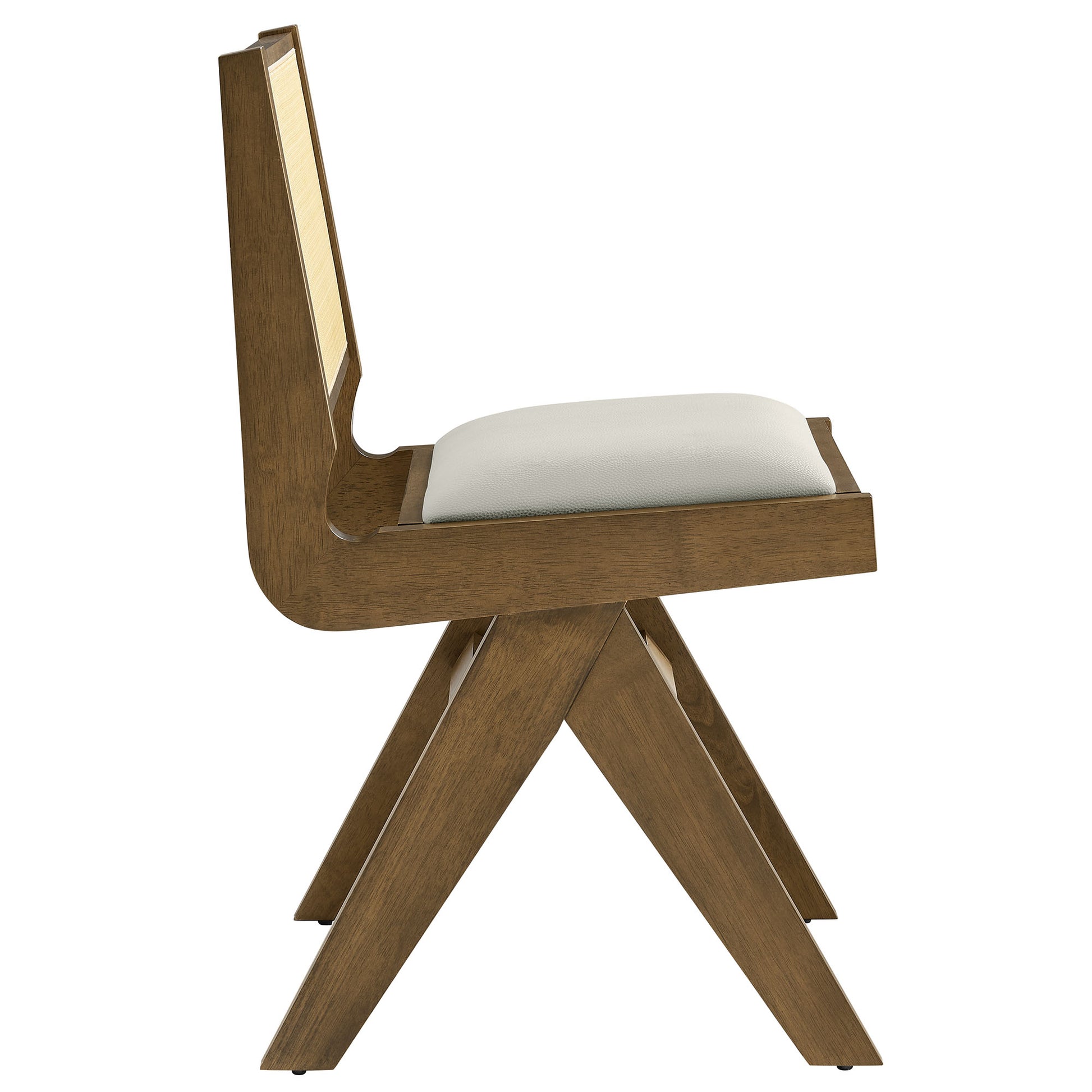 Thera Vegan Leather and Cane Dining Side Chairs Set of 2 by Modway - Best Buy Furniture