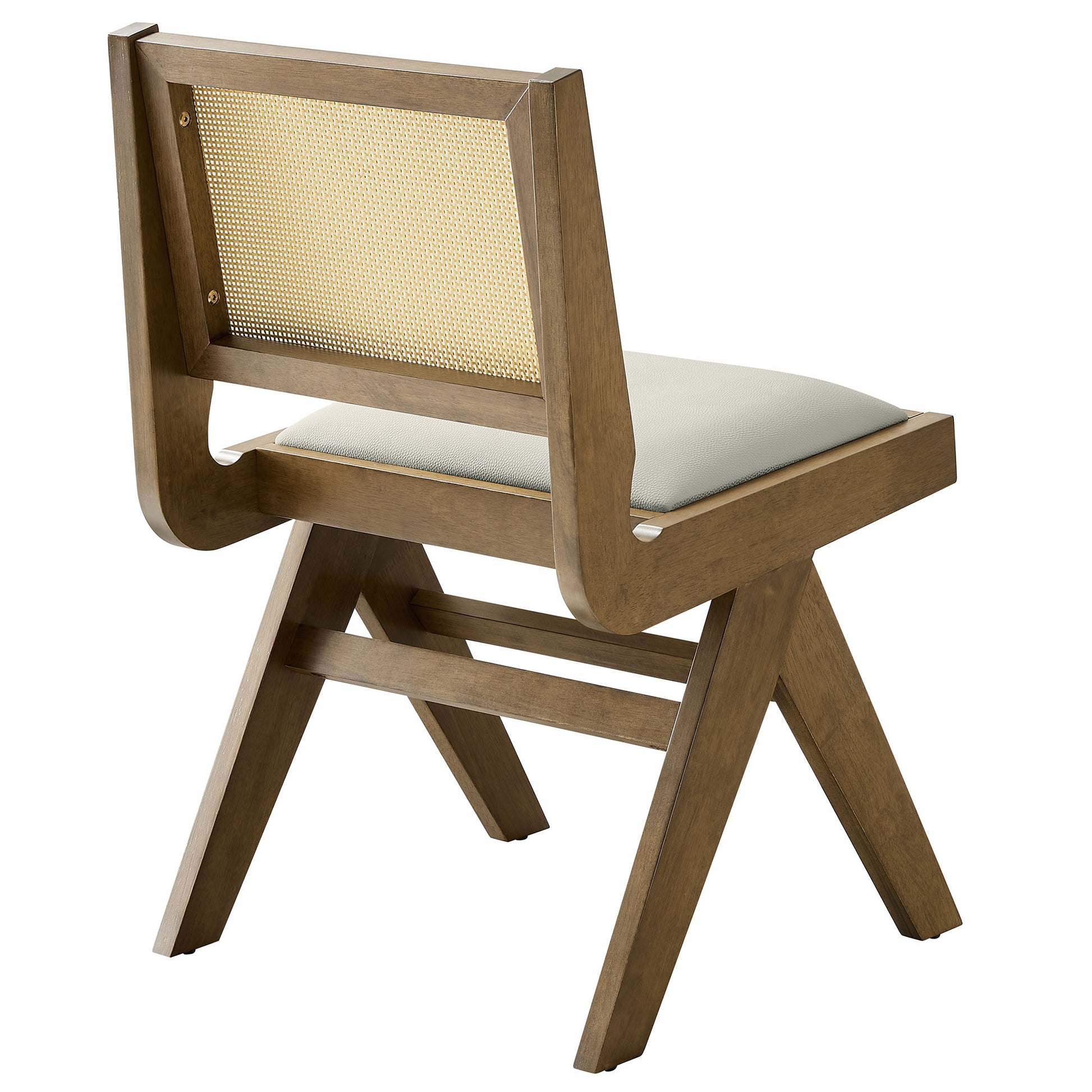 Thera Vegan Leather and Cane Dining Side Chairs Set of 2 by Modway - Best Buy Furniture