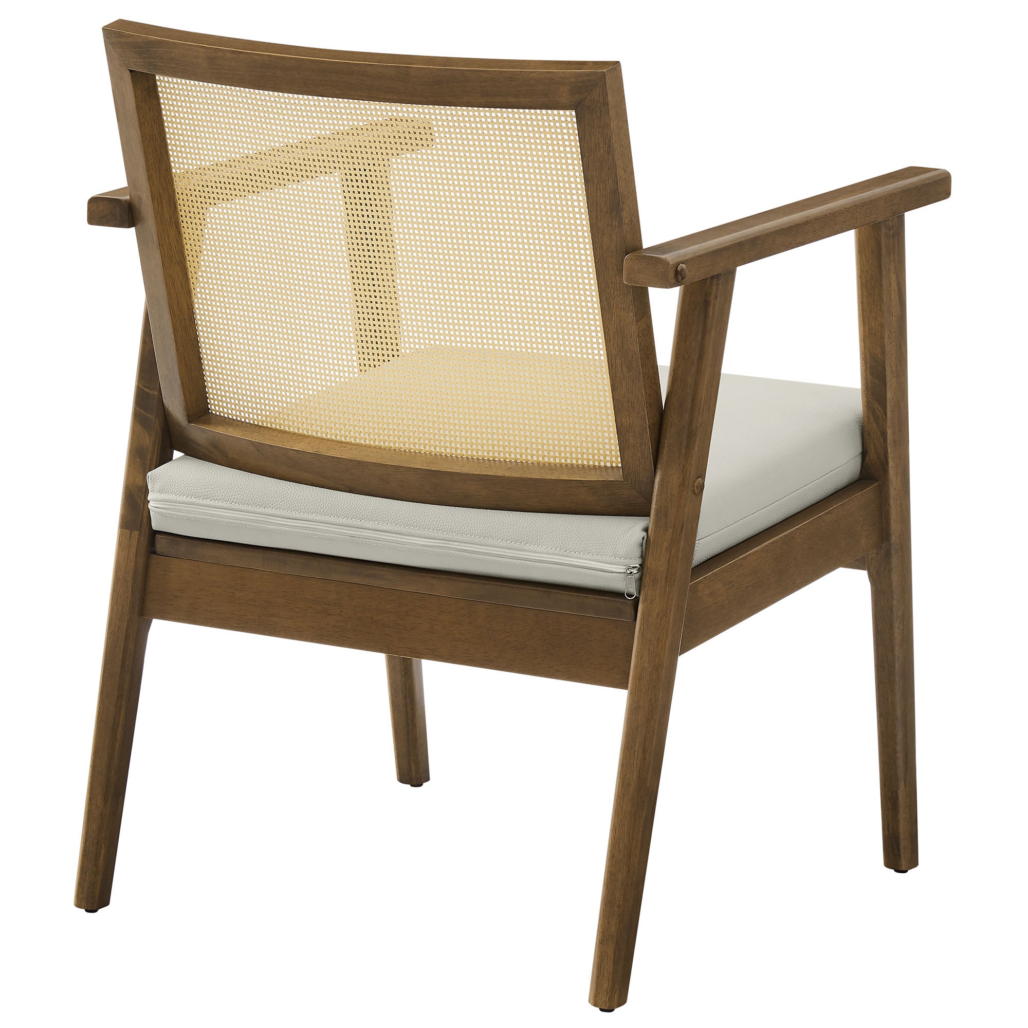 Thera Vegan Leather and Cane Accent Armchairs Set of 2 by Modway - Best Buy Furniture
