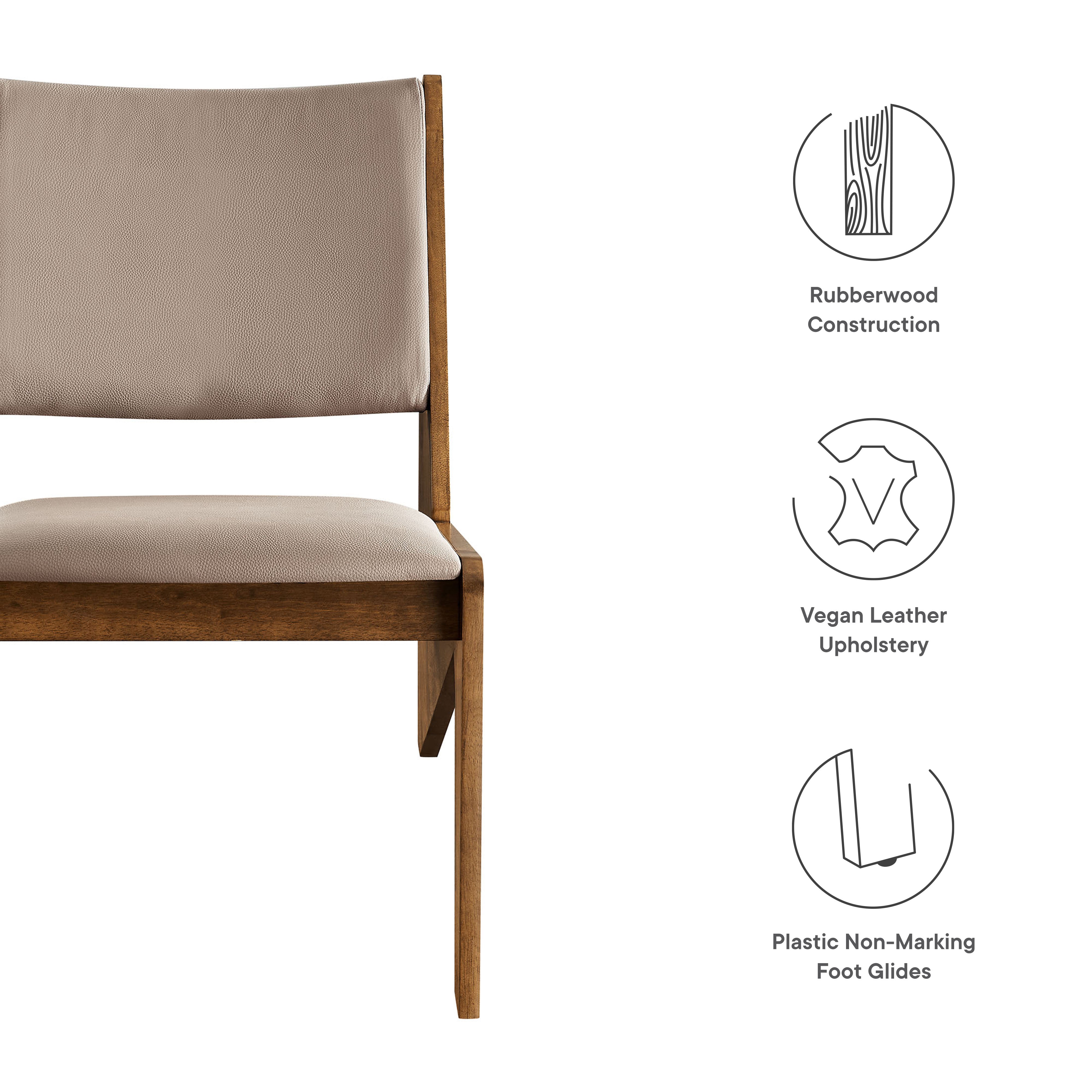 Rylina Vegan Leather Accent Chairs Set of 2 by Modway - Best Buy Furniture