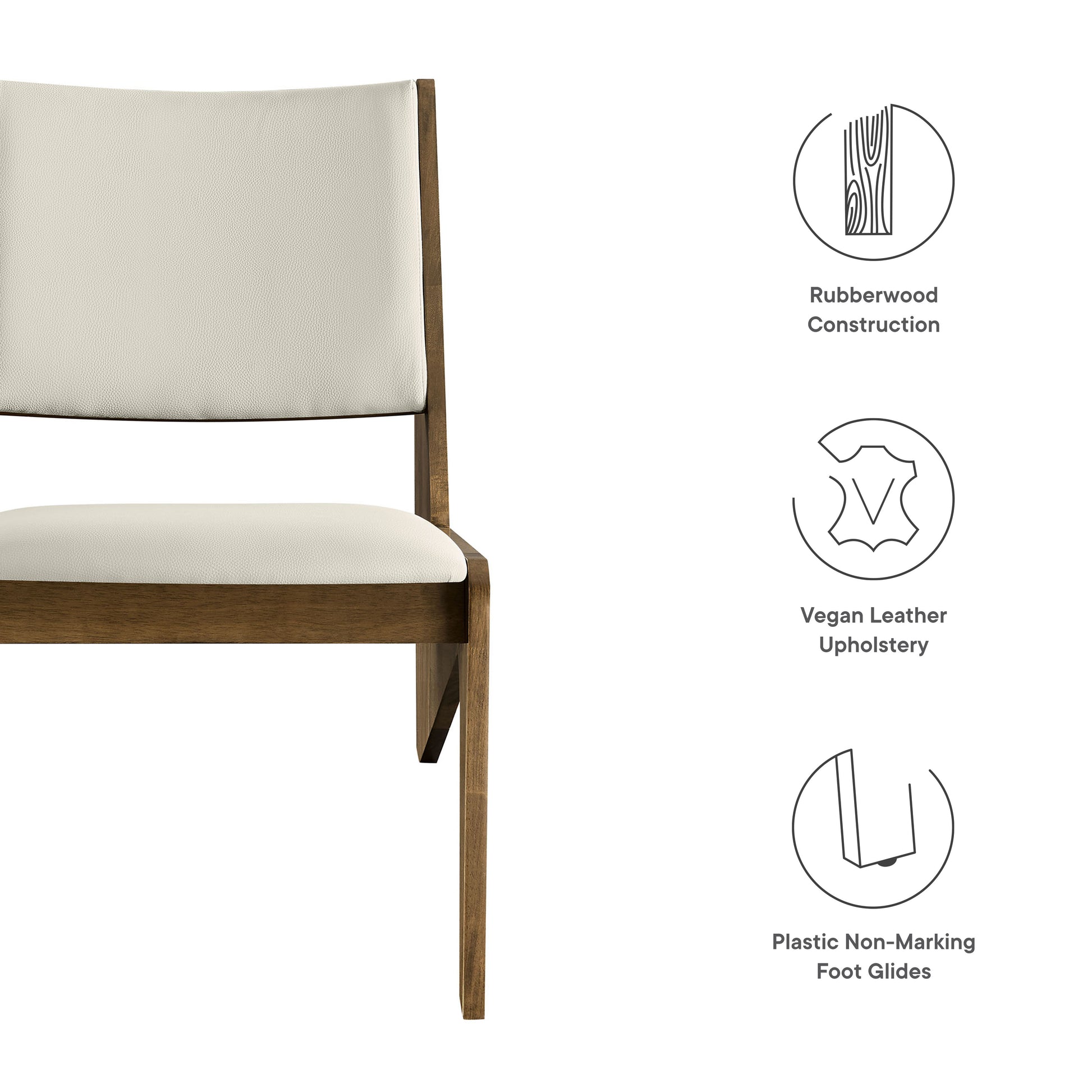 Rylina Vegan Leather Accent Chairs Set of 2 by Modway - Best Buy Furniture