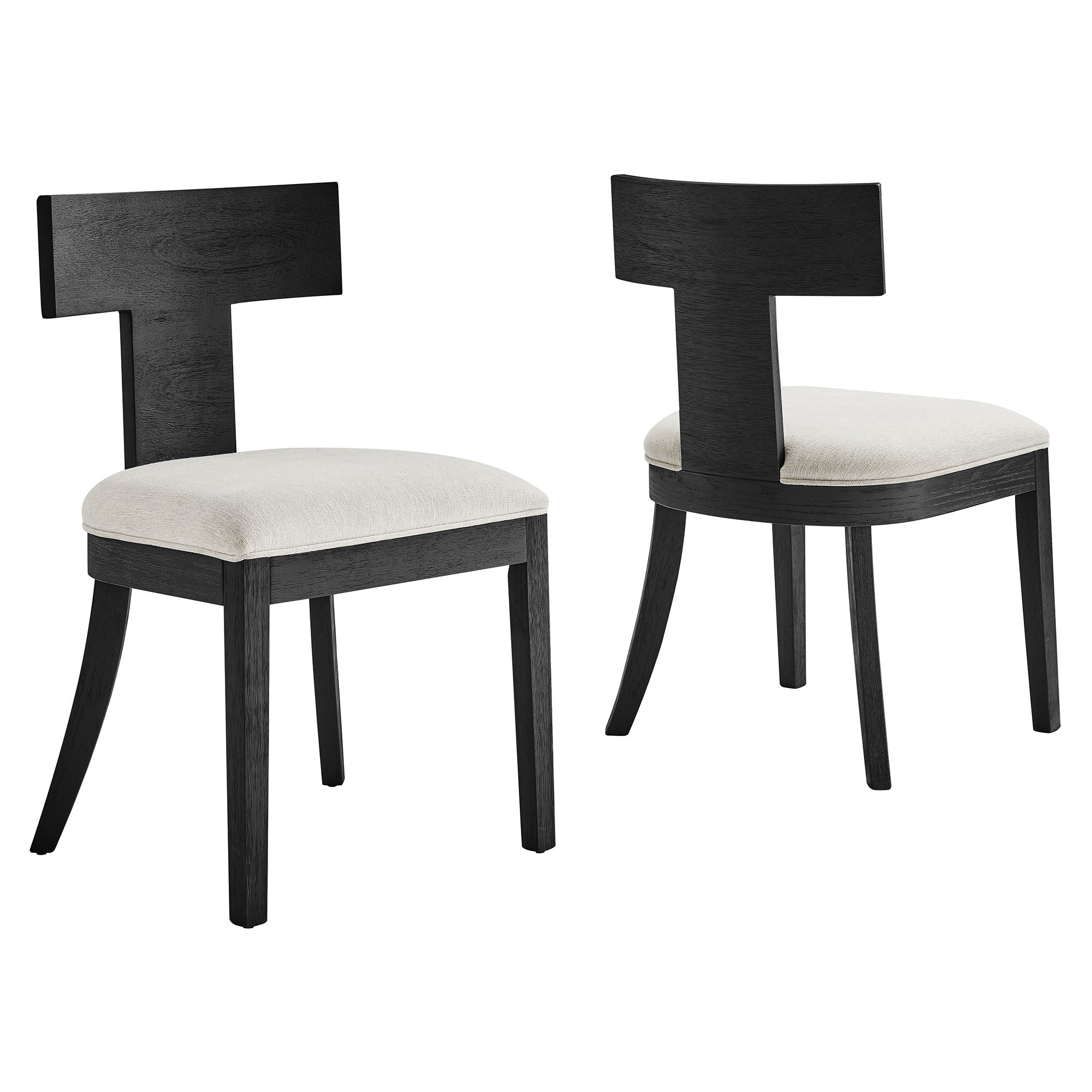Peregrine Wood and Fabric Upholstered Dining Chairs Set of 2 by Modway - Best Buy Furniture