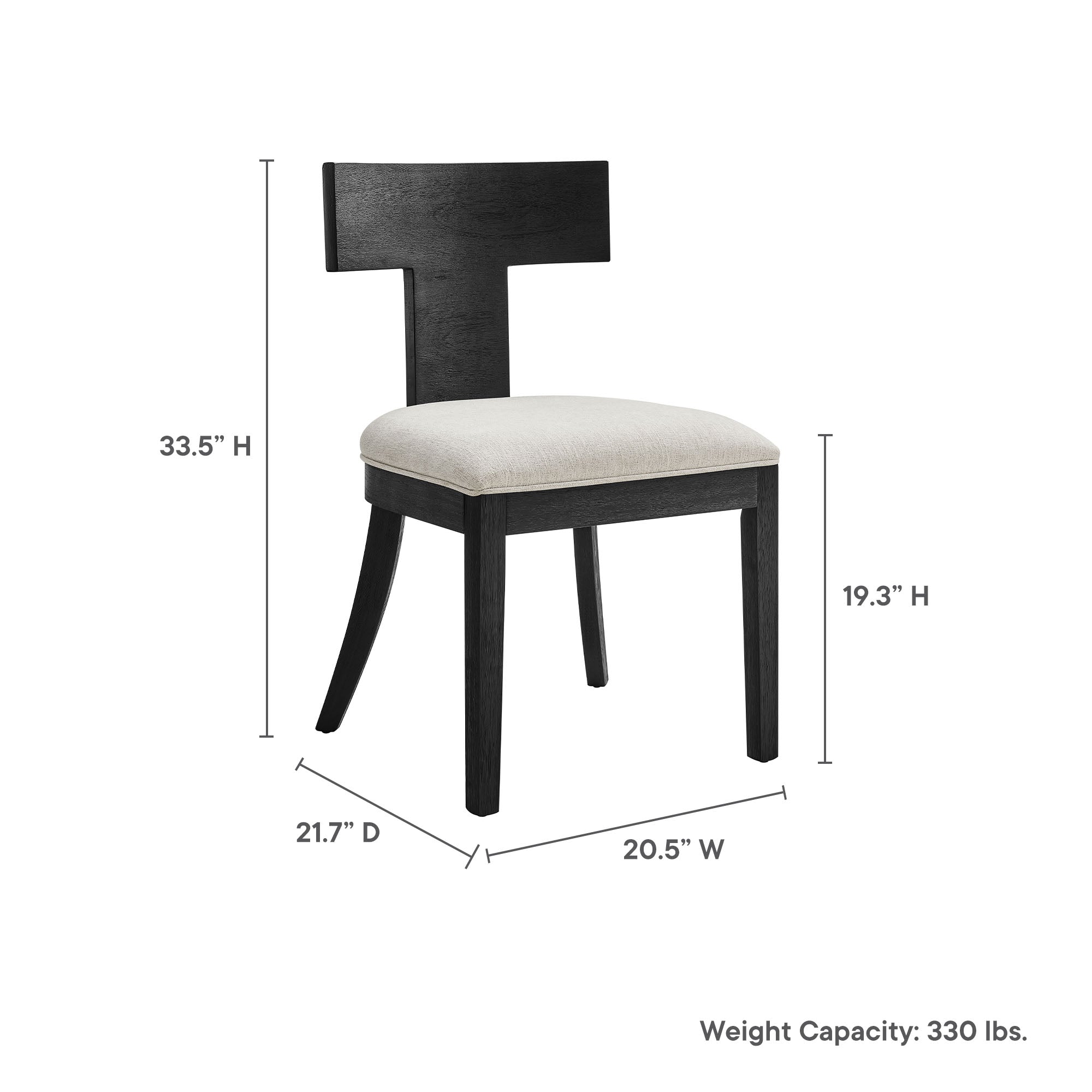 Peregrine Wood and Fabric Upholstered Dining Chairs Set of 2 by Modway - Best Buy Furniture