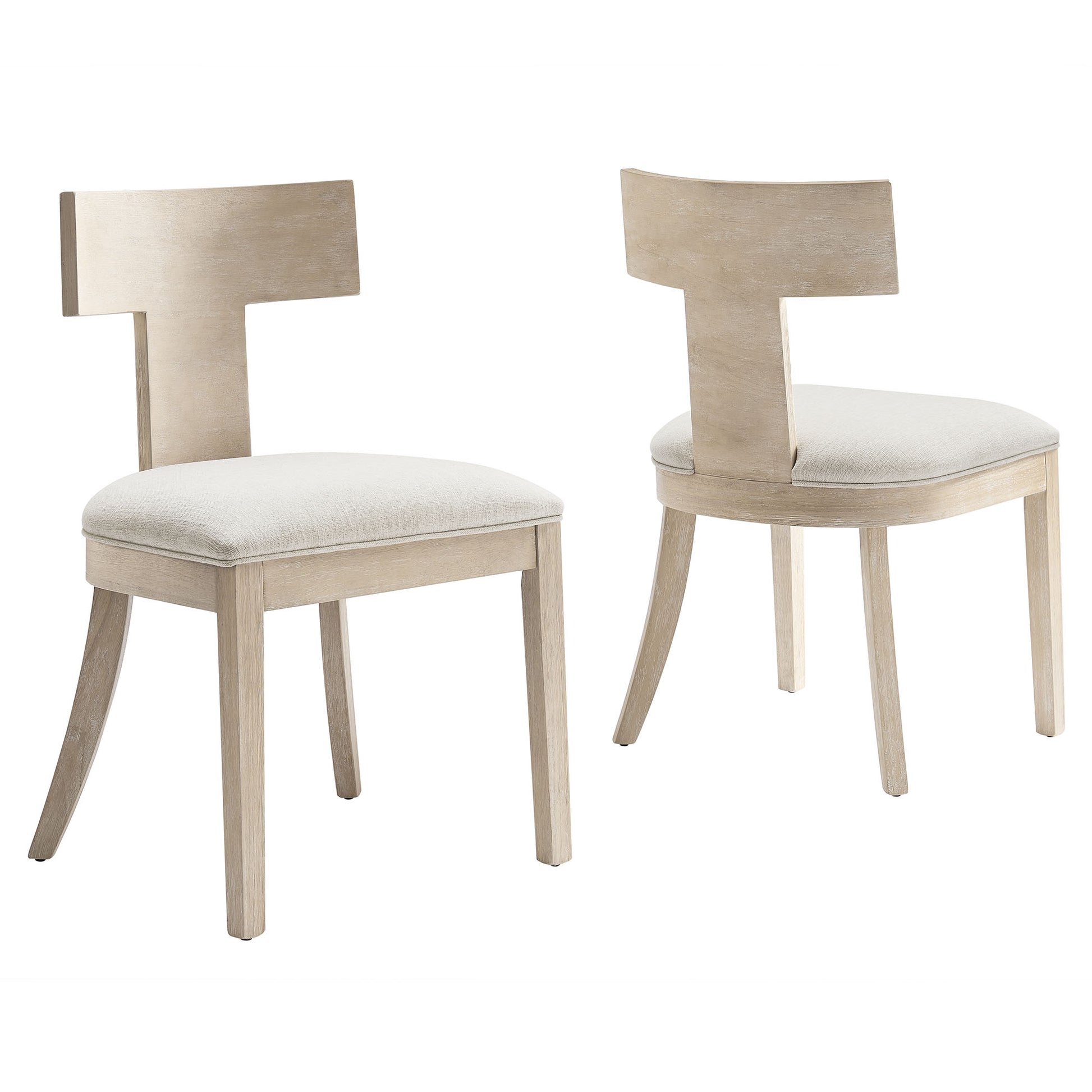 Peregrine Wood and Fabric Upholstered Dining Chairs Set of 2 by Modway - Best Buy Furniture