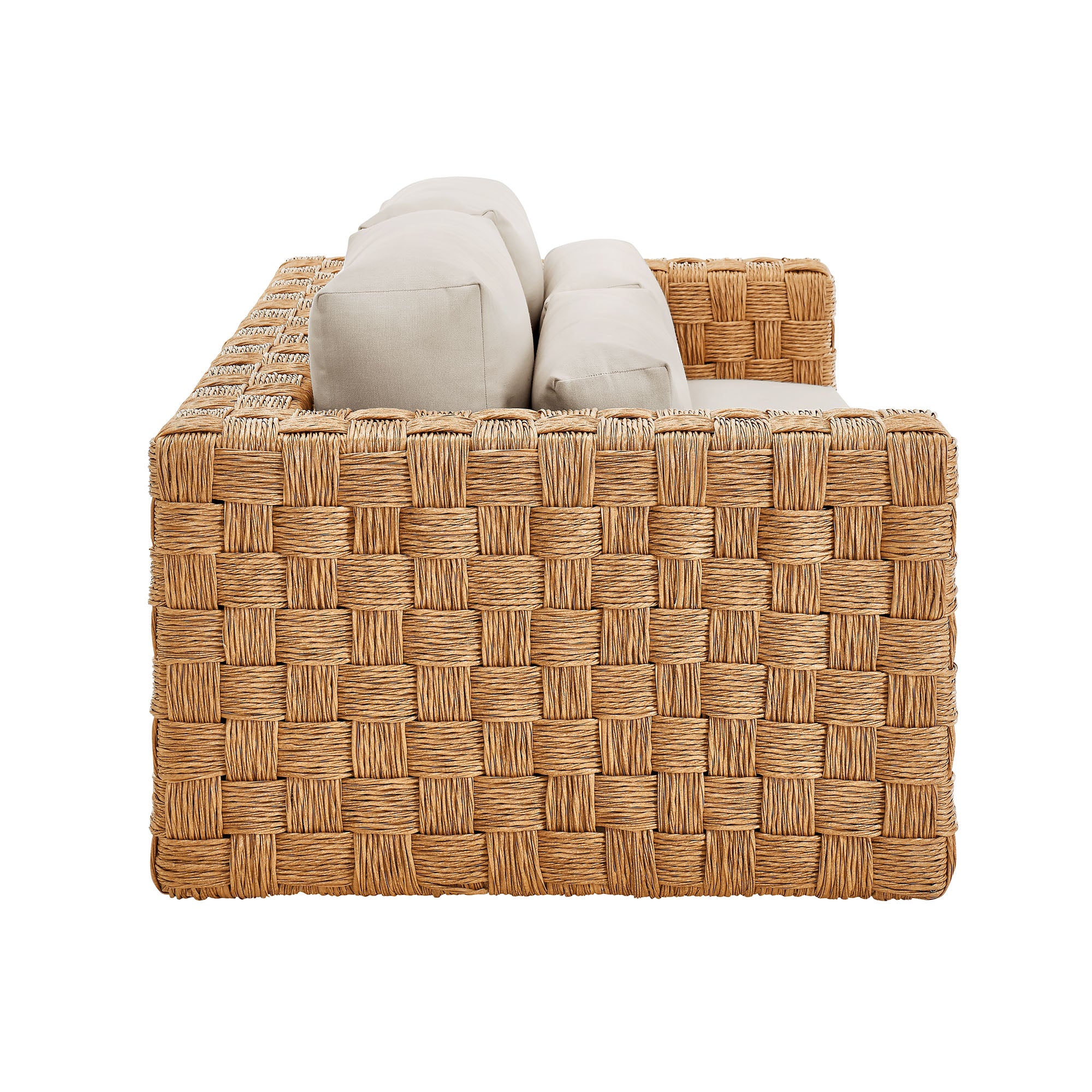 Thames Outdoor Patio Wicker Outdoor Patio Rattan Loveseat by Modway - Best Buy Furniture