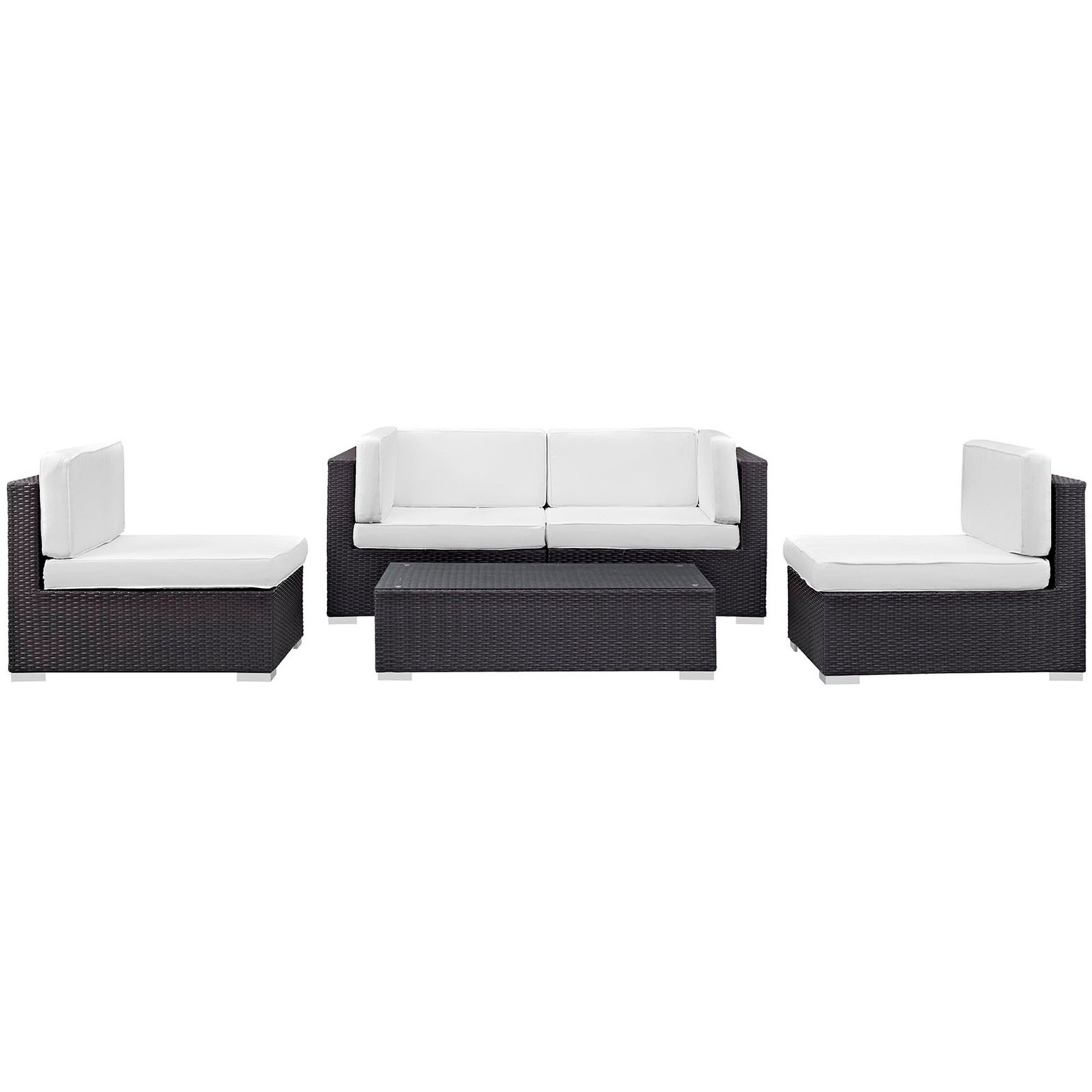 Camfora 5 Piece Outdoor Patio Sectional Set by Modway - Best Buy Furniture
