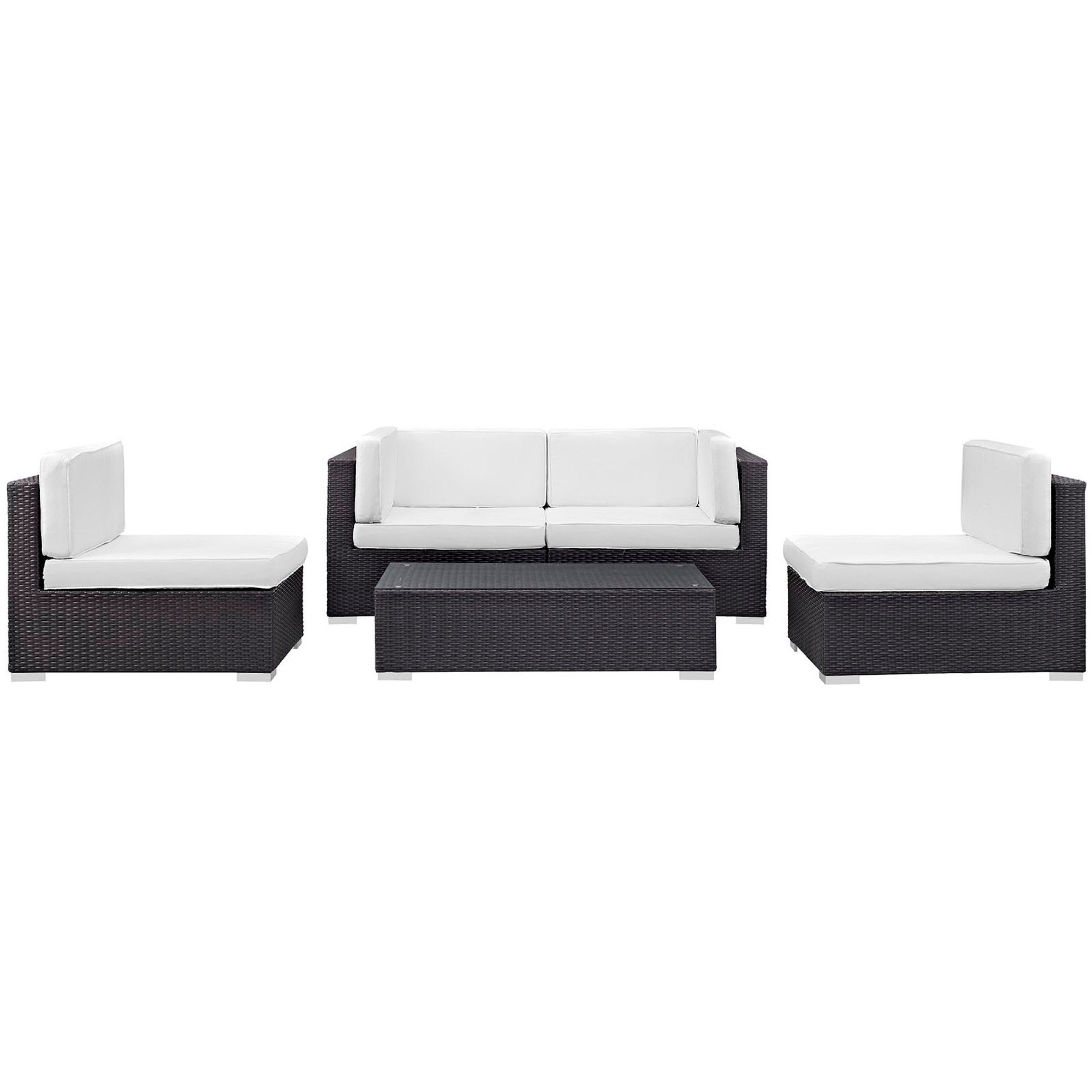 Camfora 5 Piece Outdoor Patio Sectional Set by Modway - Best Buy Furniture