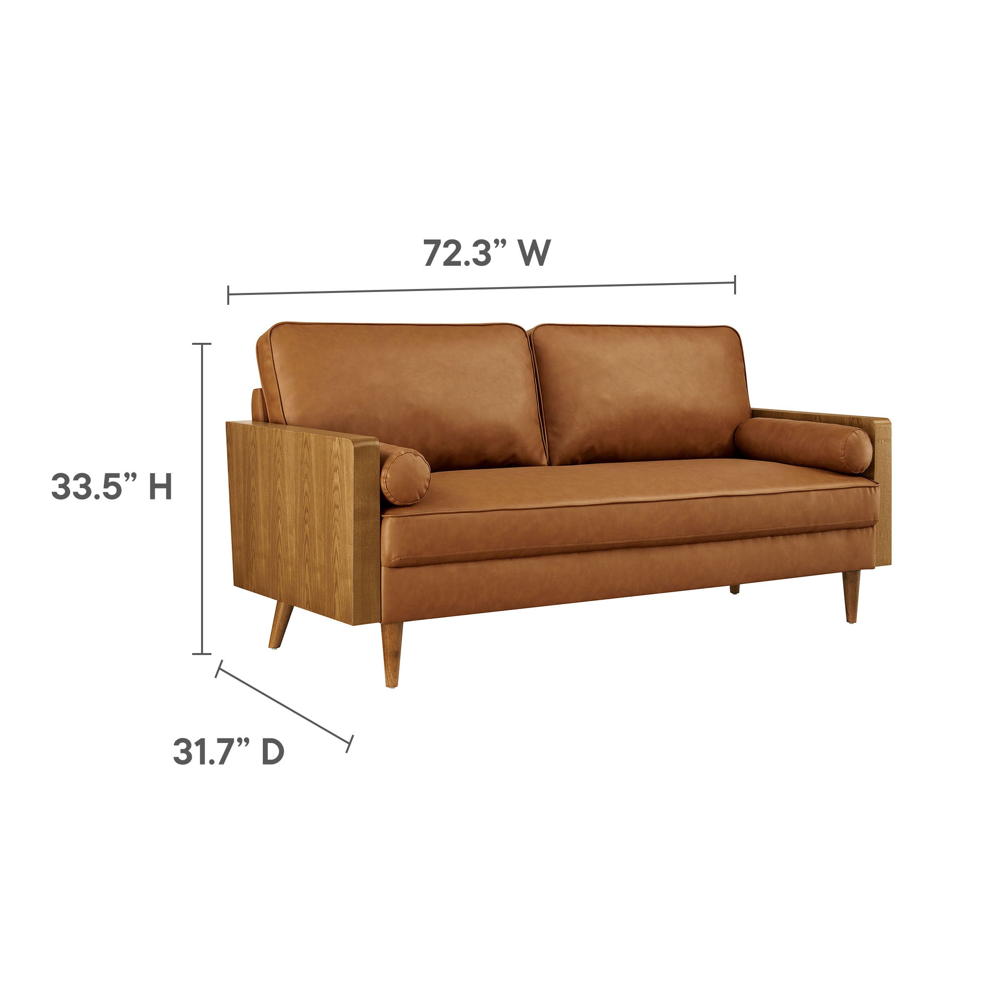 Kellan Vegan Leather Sofa by Modway - Best Buy Furniture