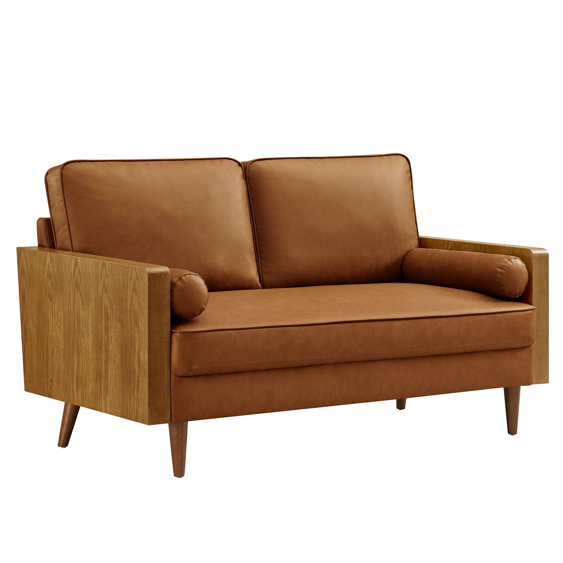 Kellan Vegan Leather Loveseat by Modway - Best Buy Furniture