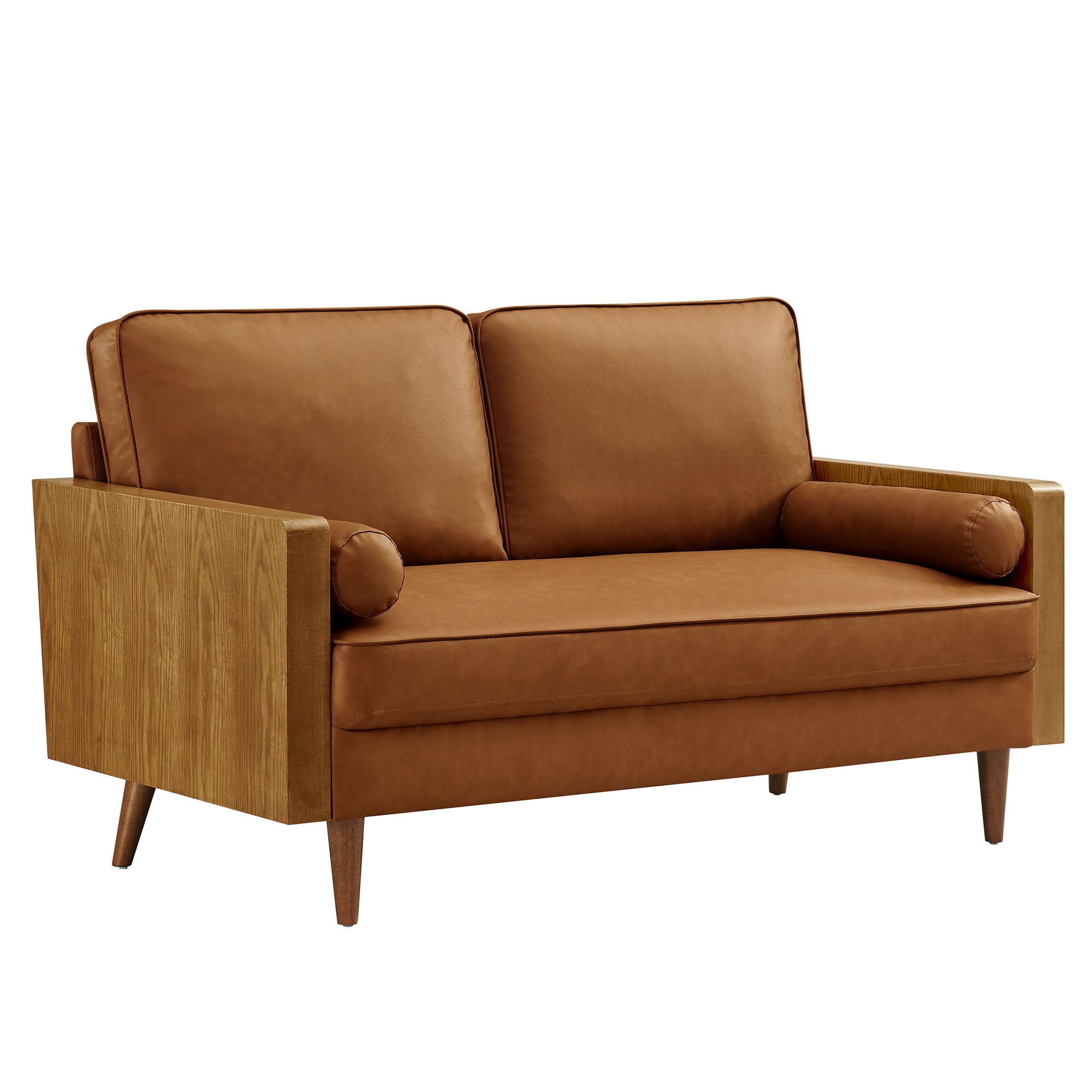 Kellan Vegan Leather Loveseat by Modway - Best Buy Furniture