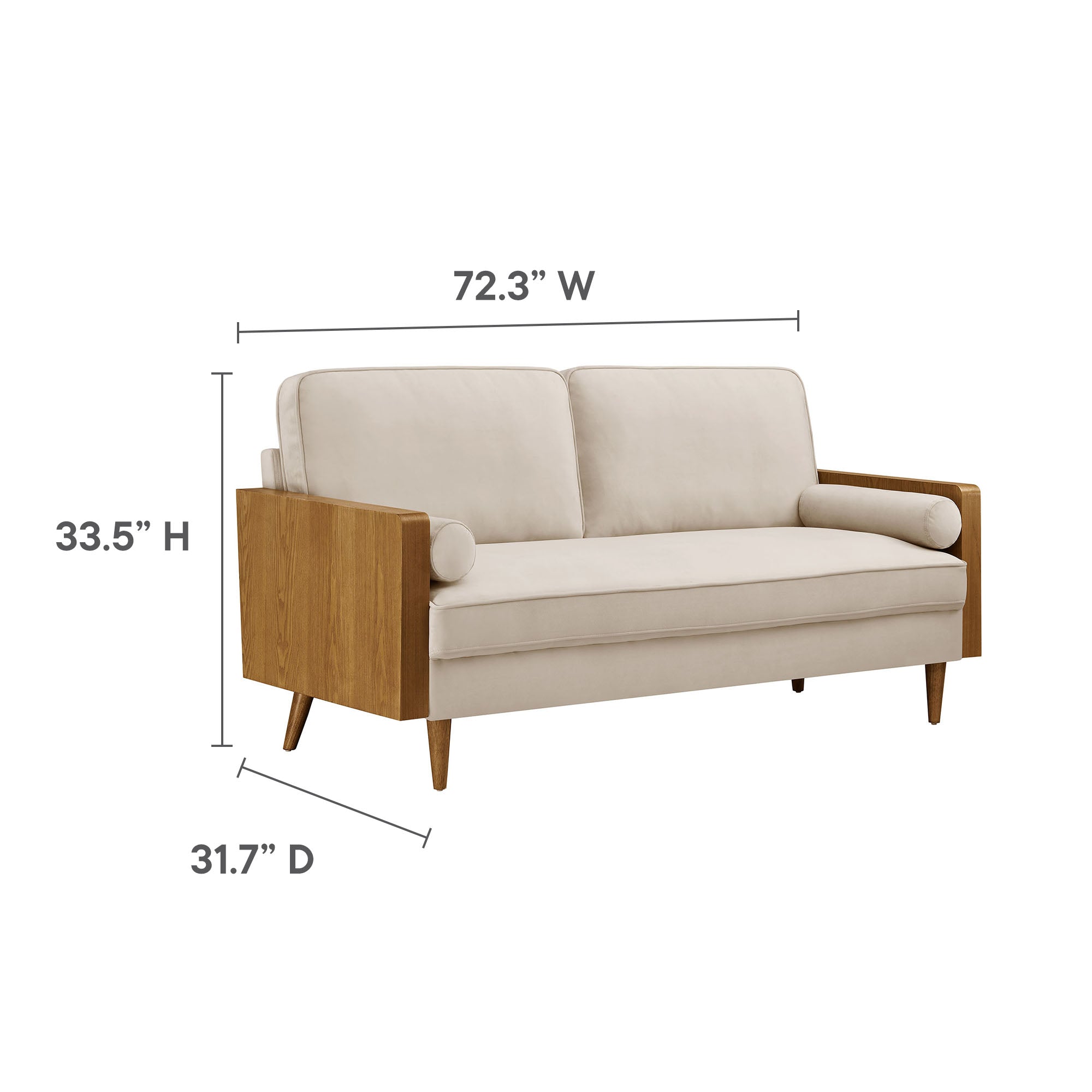 Kellan Performance Velvet Sofa by Modway - Best Buy Furniture