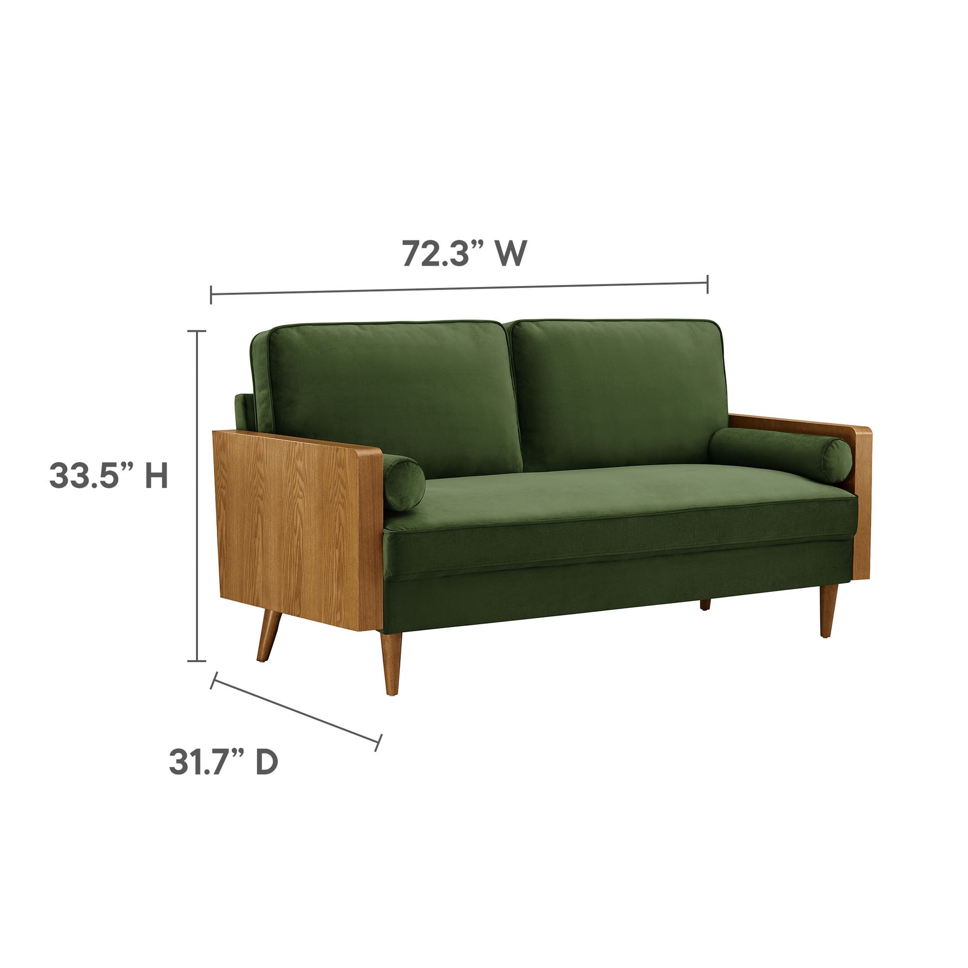 Kellan Performance Velvet Sofa by Modway - Best Buy Furniture