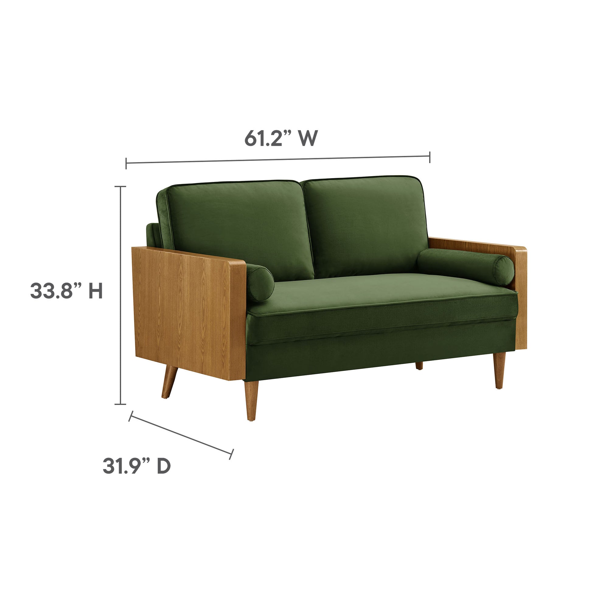 Kellan Performance Velvet Loveseat by Modway - Best Buy Furniture
