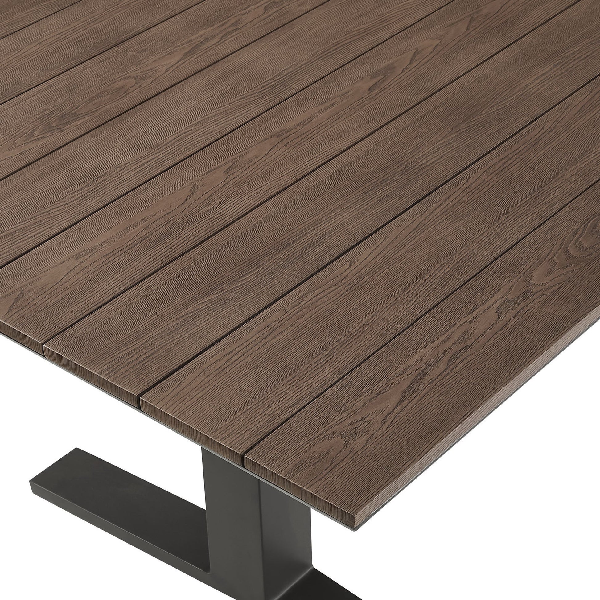 Gavelston 91" Outdoor Patio Aluminum Dining Table by Modway - Best Buy Furniture
