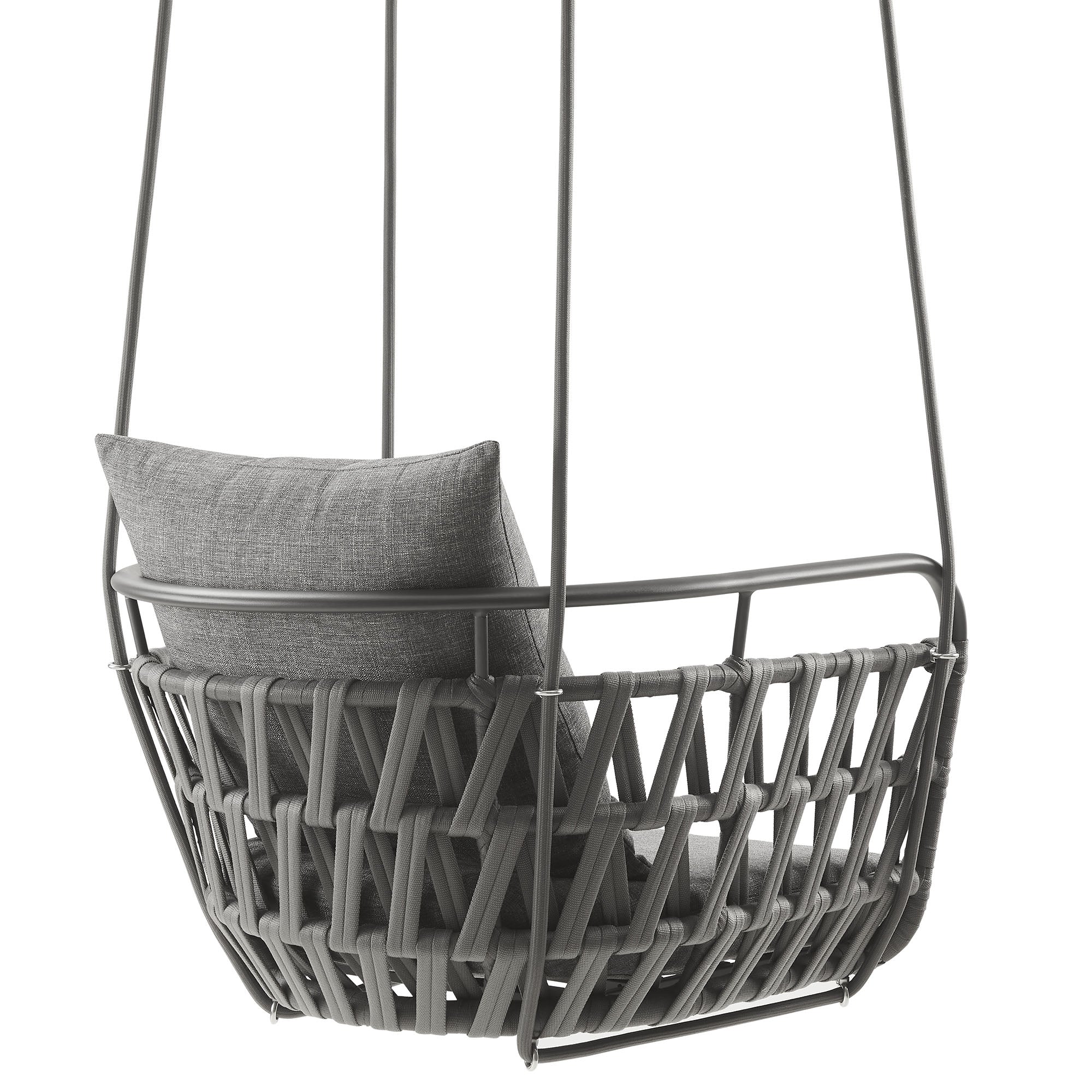 Kaliah Outdoor Patio Aluminum Swing Chair by Modway - Best Buy Furniture