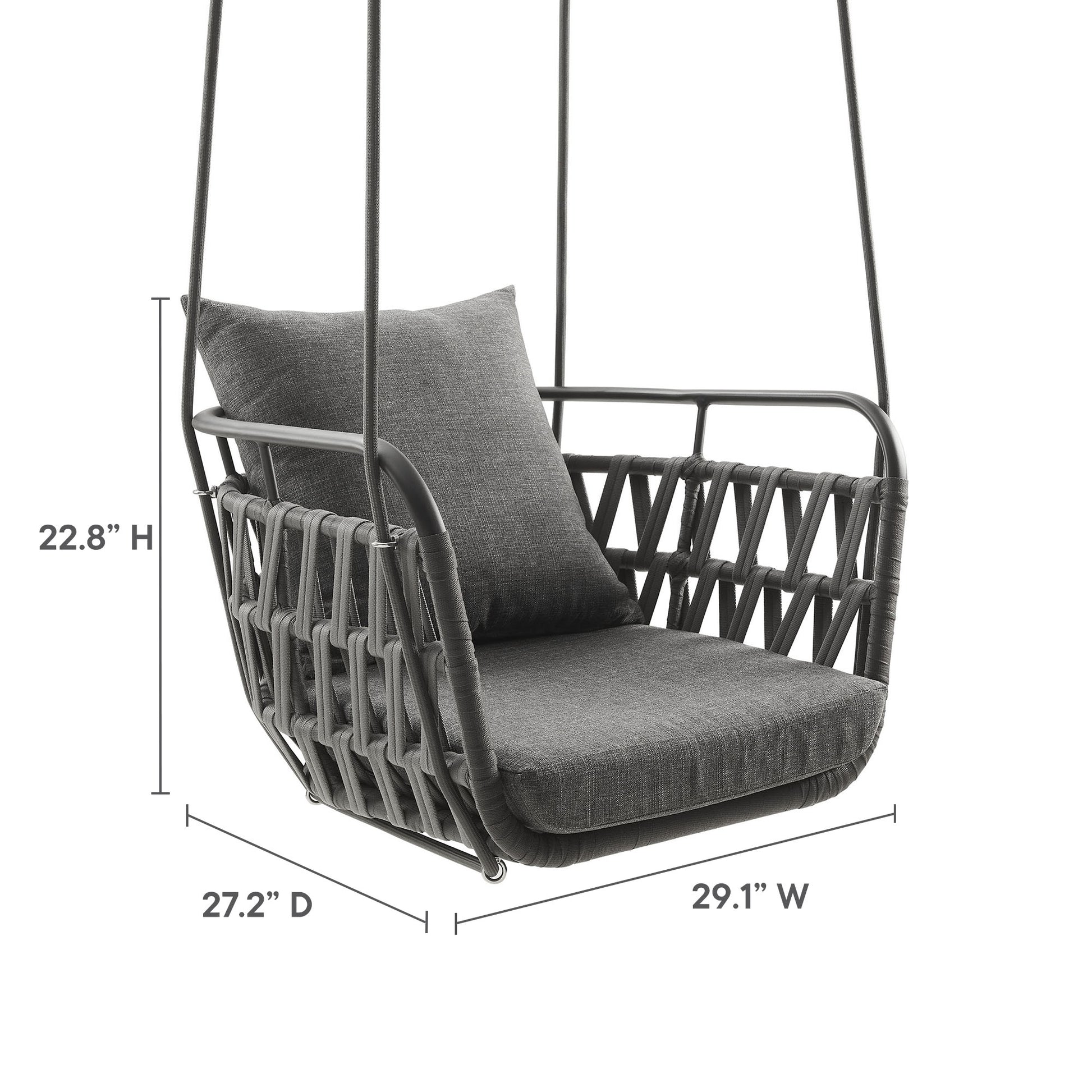 Kaliah Outdoor Patio Aluminum Swing Chair by Modway - Best Buy Furniture