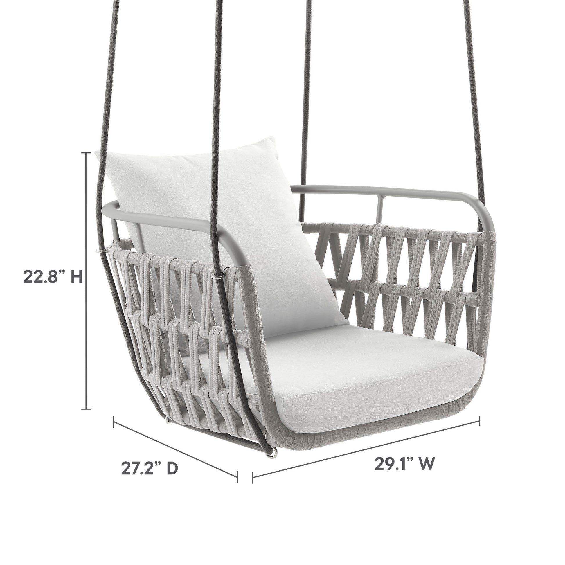 Kaliah Outdoor Patio Aluminum Swing Chair by Modway - Best Buy Furniture