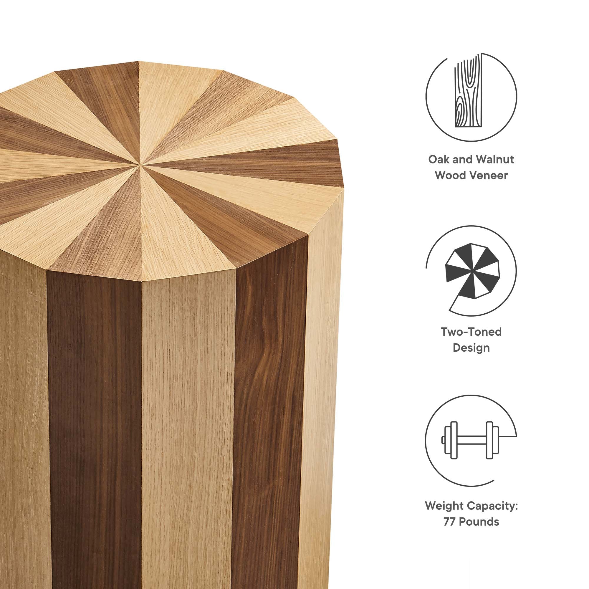 Twirl Two-Toned Wood Veneer Side Table by Modway - Best Buy Furniture