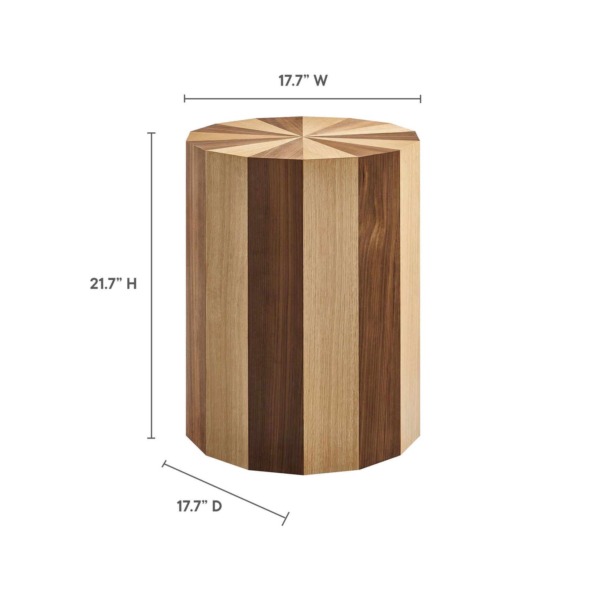 Twirl Two-Toned Wood Veneer Side Table by Modway - Best Buy Furniture