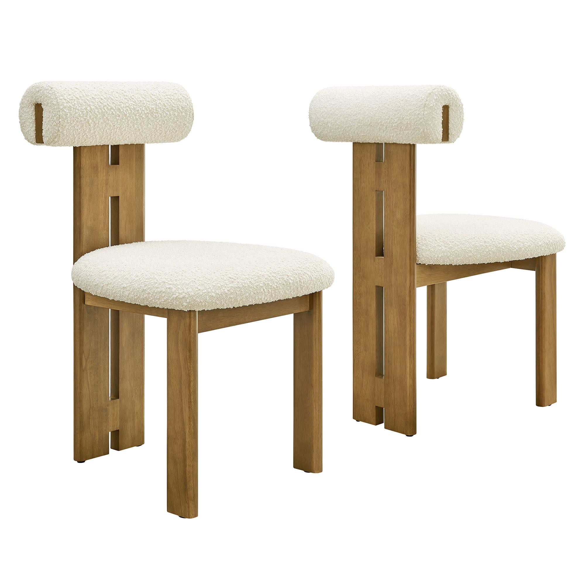 Torian Boucle Fabric Dining Chair Set of 2 by Modway - Best Buy Furniture