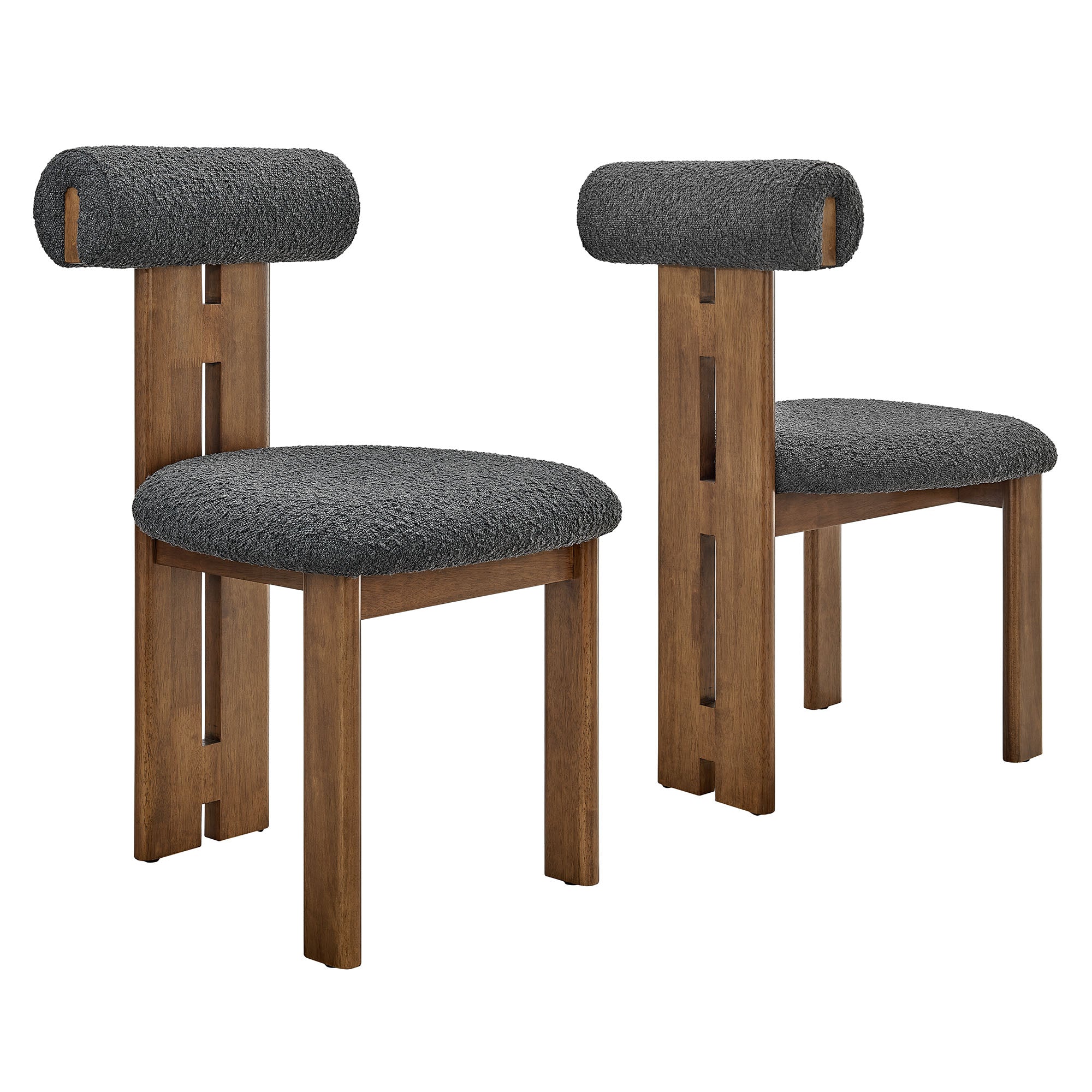 Torian Boucle Fabric Dining Chair Set of 2 by Modway - Best Buy Furniture