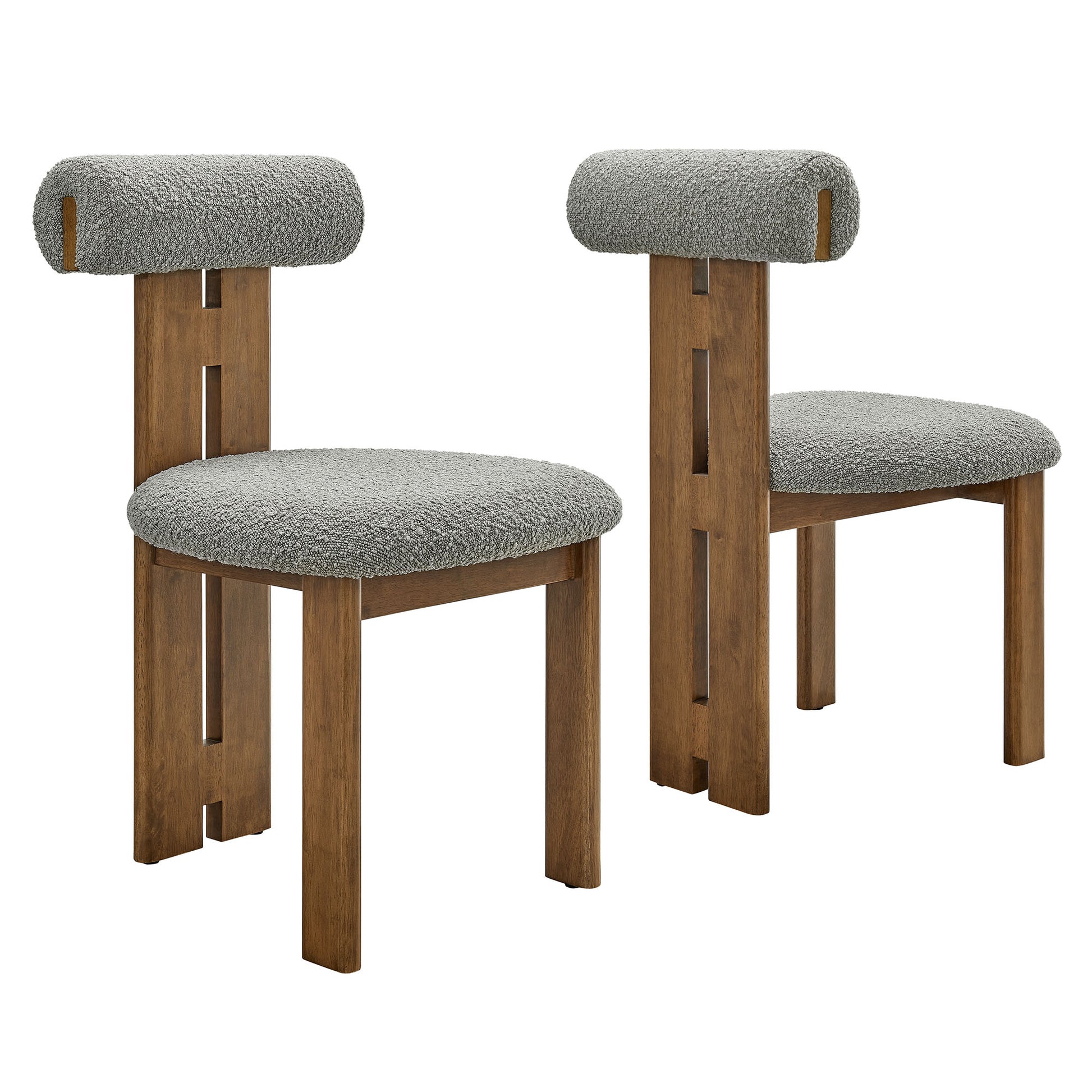 Torian Boucle Fabric Dining Chair Set of 2 by Modway - Best Buy Furniture