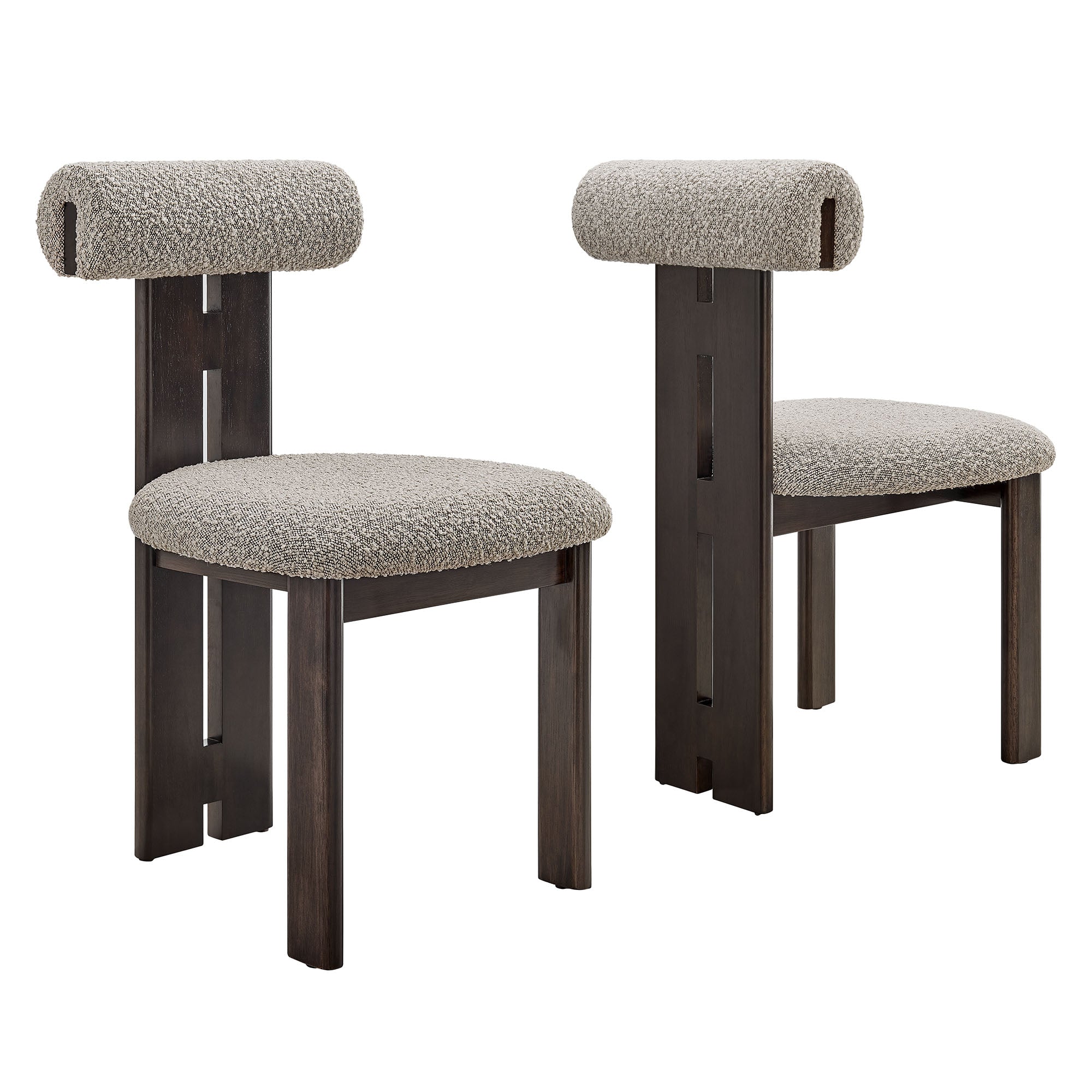 Torian Boucle Fabric Dining Chair Set of 2 by Modway - Best Buy Furniture